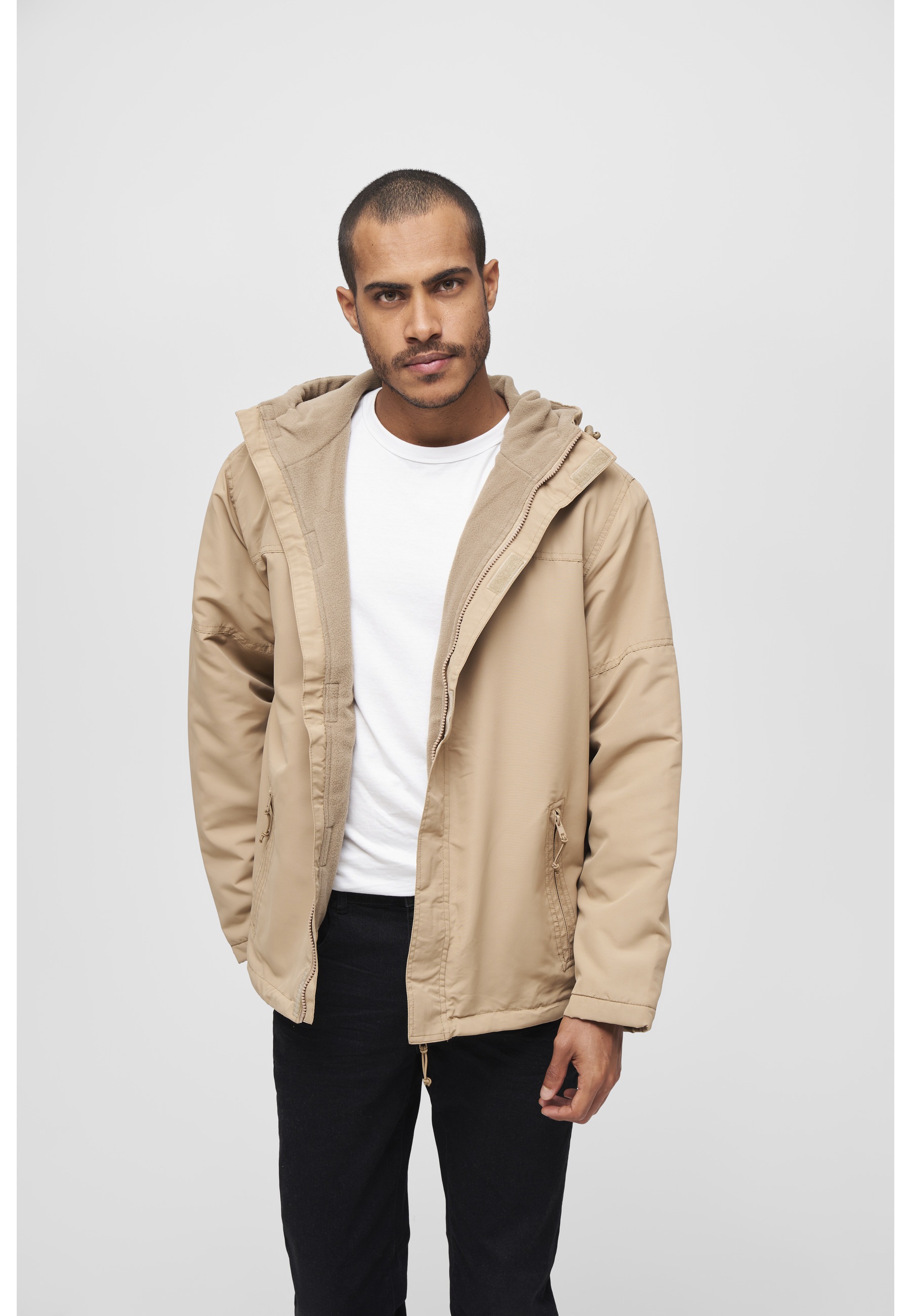 Brandit Allwetterjacke »Brandit Herren Windbreaker Frontzip« 1 Stk. tlg. mit Kapuze