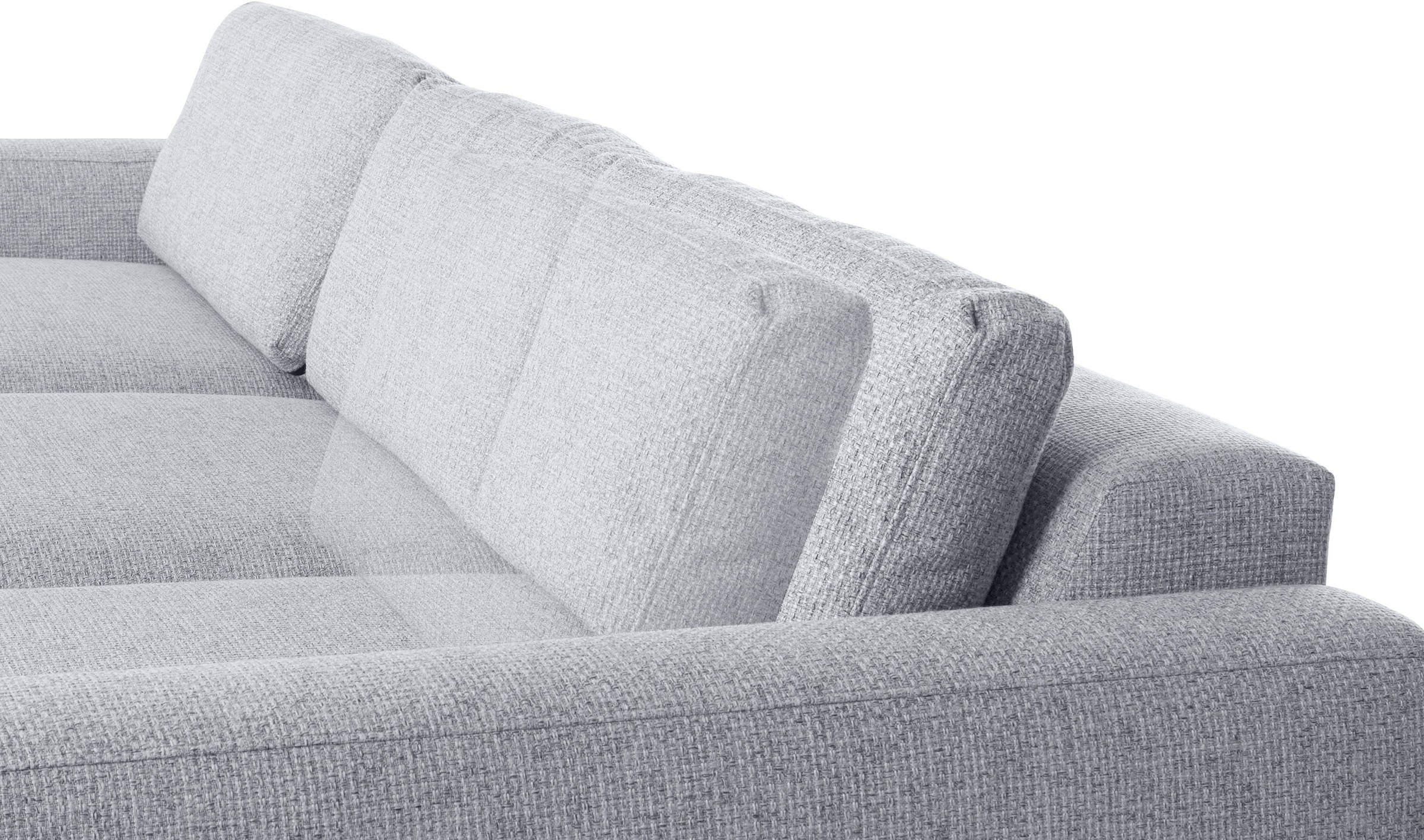 Places of Style Ecksofa »Bloomfield, L-Form«, extra tiefe Sitzfläche, wahlweise mit Sitztiefenverstellung