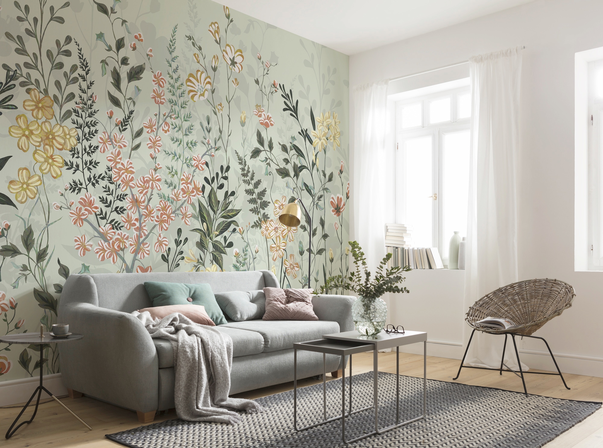 Komar Vliestapete »Digitaldruck Vlies - Hay Meadow - Größe 400 x 250 cm«, bedruckt, Wohnzimmer, Schlafzimmer
