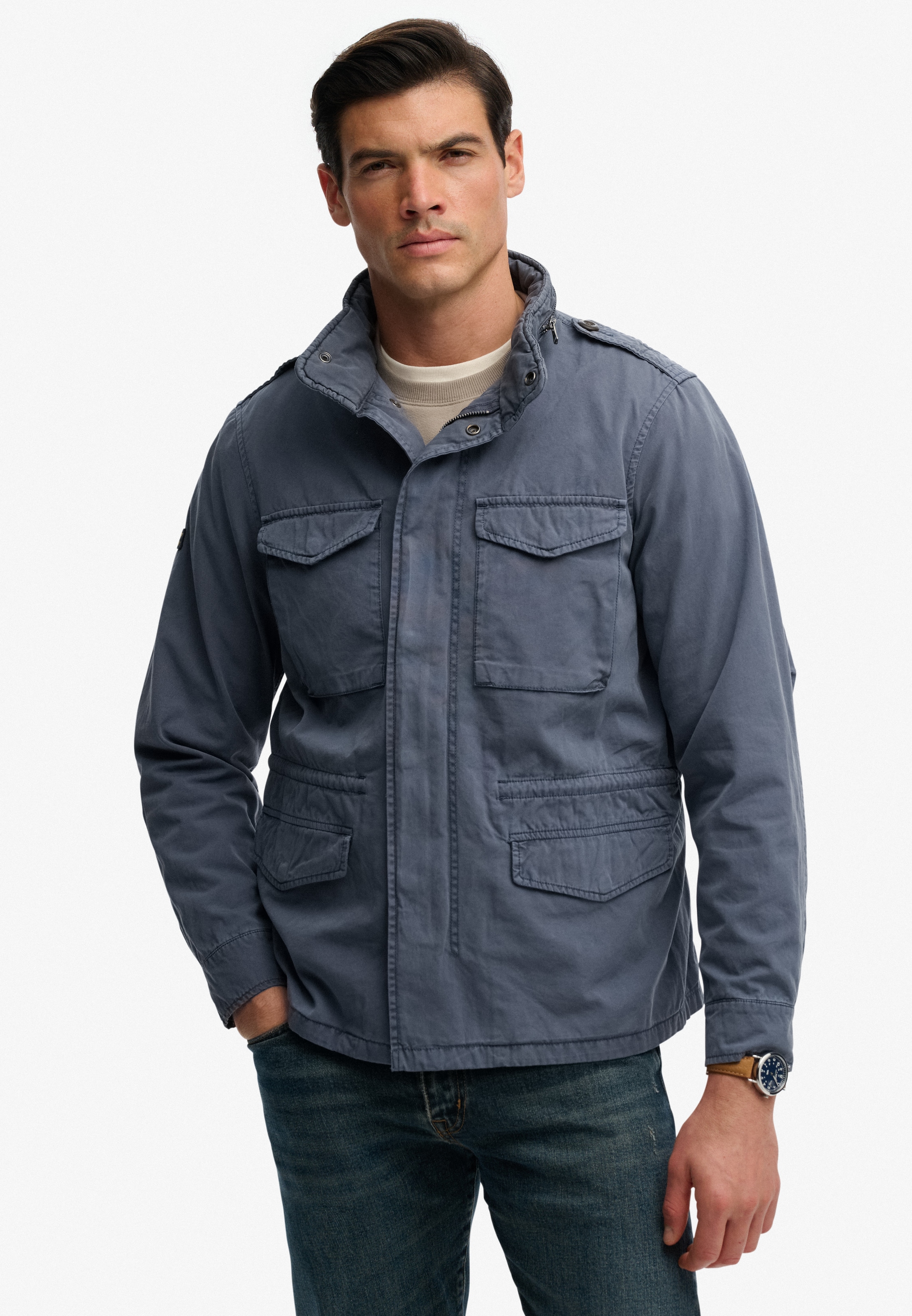 Superdry Parka »COTTON M65 JACKET« ohne Kapuze