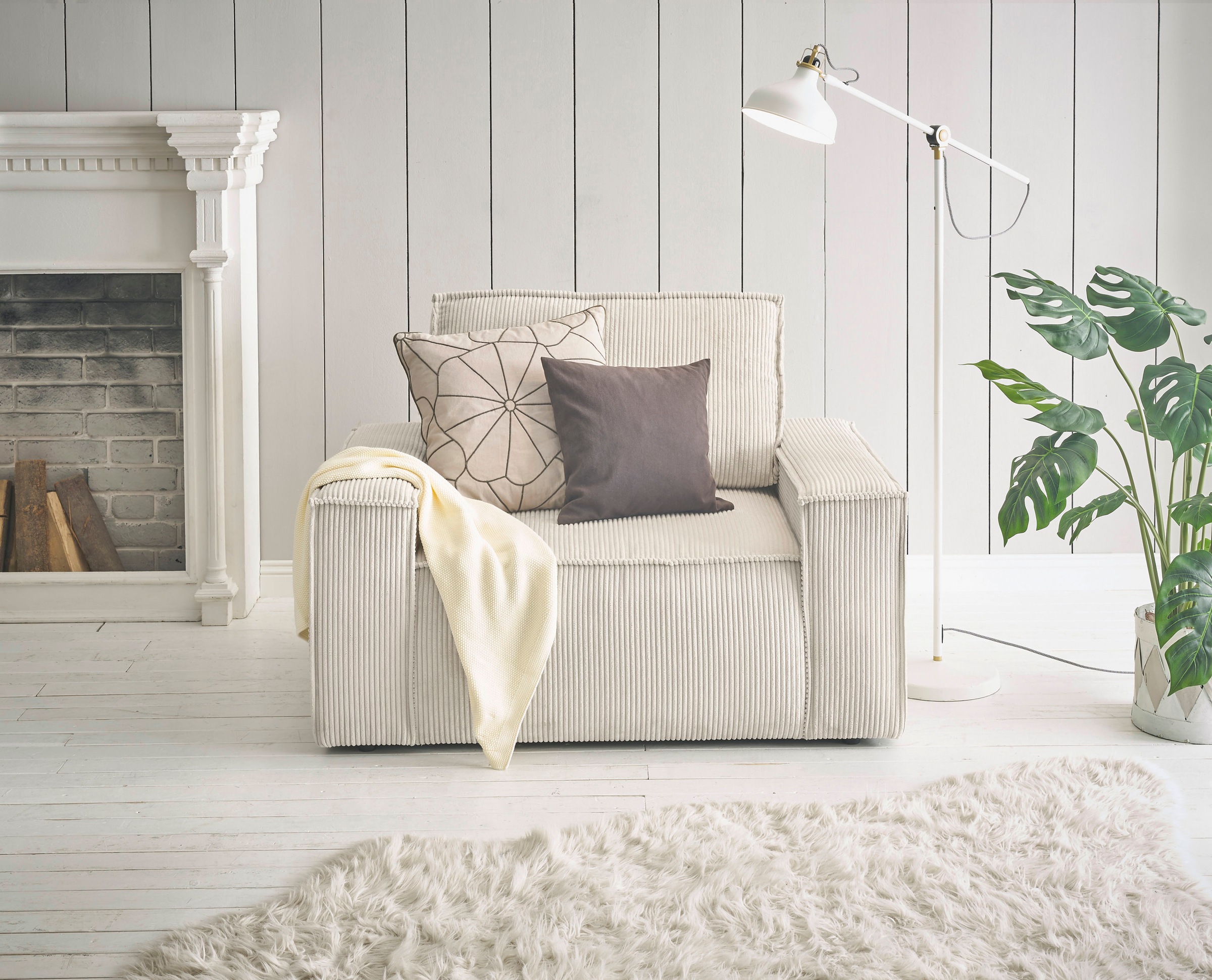 Home affaire Sessel »SHERWOOD, Love-Seat in 3 Stoffarten verfügbar« passend günstig online kaufen