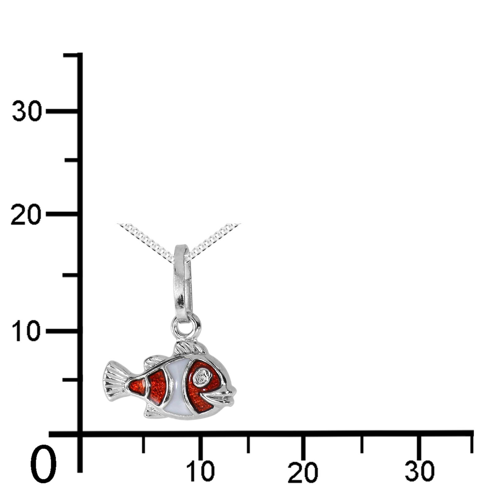 OSTSEE-SCHMUCK Kette mit Anhänger »Ostsee-Schmuck Kette mit Anhänger kleiner Fisch«, (2 tlg.)