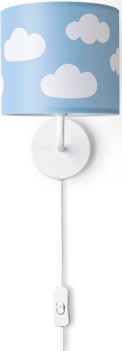 Paco Home Wandleuchte »Luca Cosmo«, Leuchtmittel E14 | ohne Leuchtmittel, Kinderzimmer Wandleuchte Kind Kinderlampe Wolken Himmel Mit Stecker