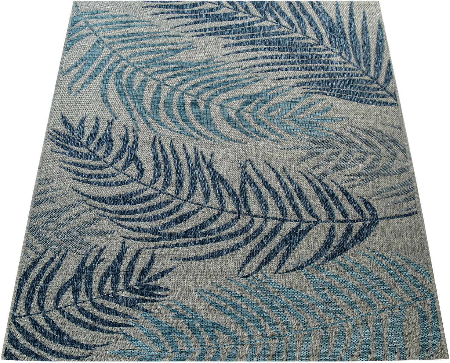 Paco Home Teppich »Kuba 123«, rechteckig, Flachgewebe, Motiv Blätter, In-  und Outdoor geeignet, Wohnzimmer bequem und schnell bestellen | Kurzflor-Teppiche