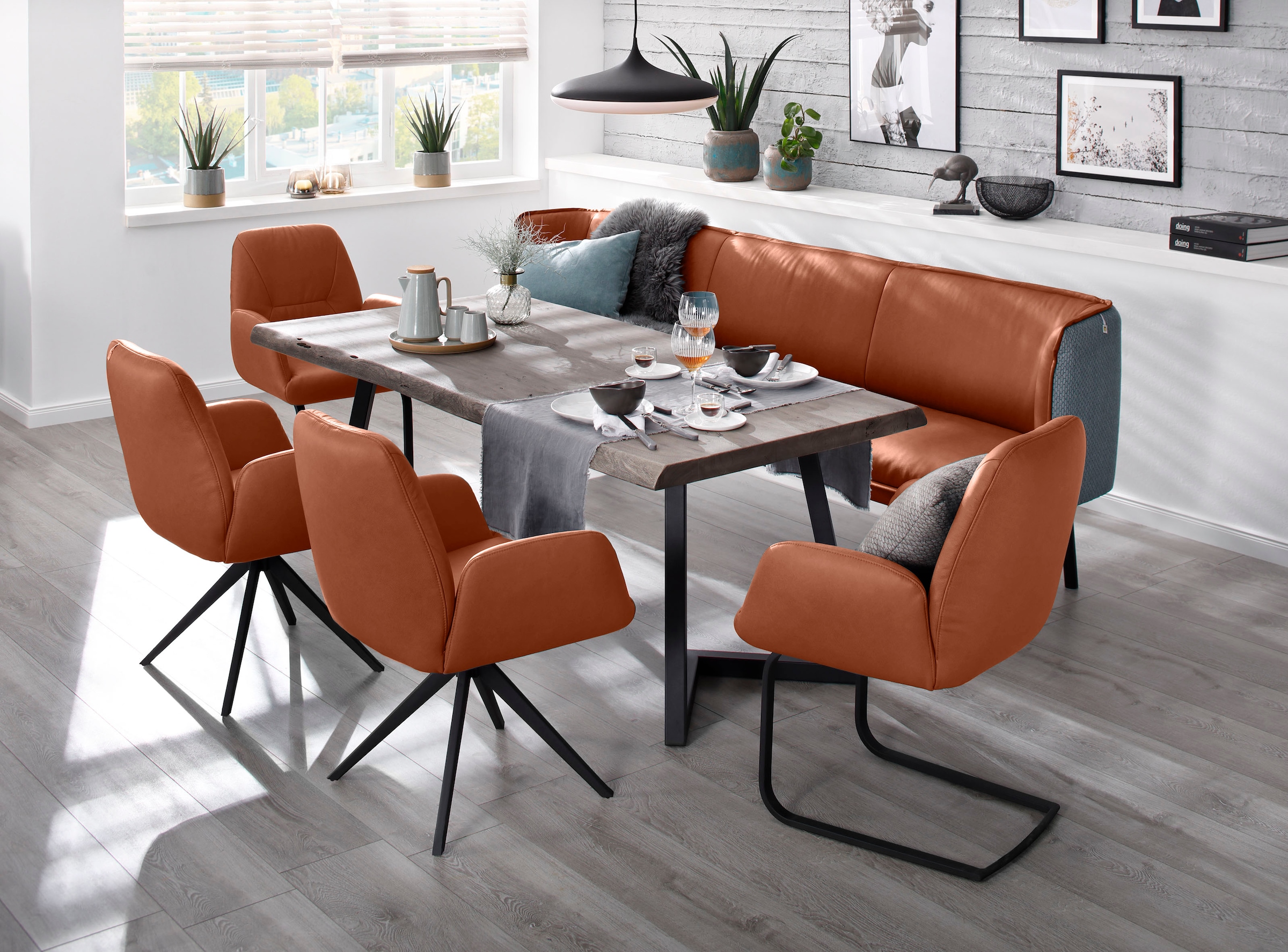 W.SCHILLIG Freischwinger »ole« () Gestell in Schwarz pulverbeschichtet günstig online kaufen