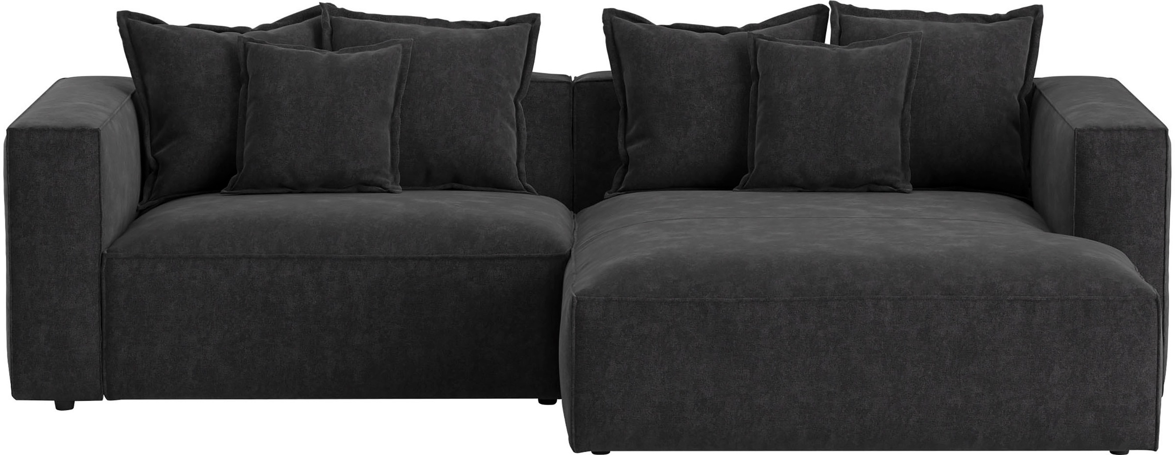 INOSIGN Ecksofa »Cowboy L-Form«, mit 6 Kissen, kubisches Sofa günstig online kaufen