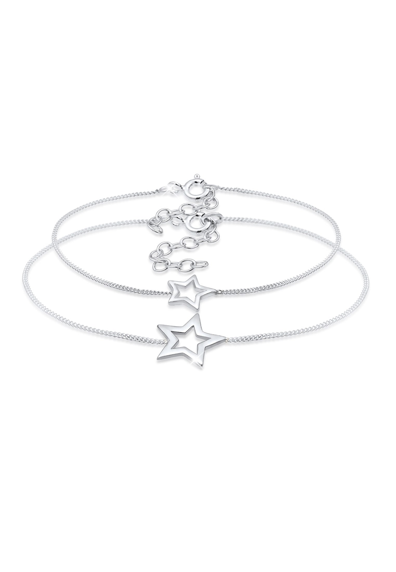 Elli Schmuckset »Set Mutter Kind Sterne Astro Cut Out 925 Silber«