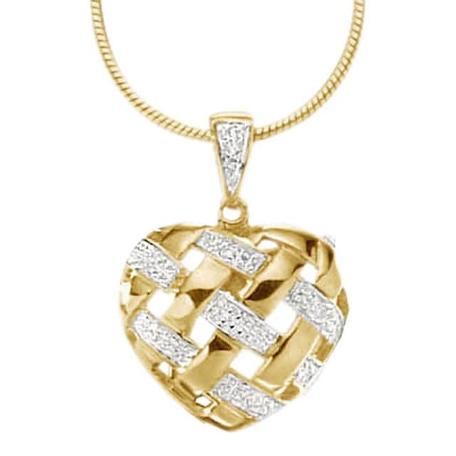 Herzanhänger Online-Shop im Firetti »zweifarbig«, bestellen mit Diamanten