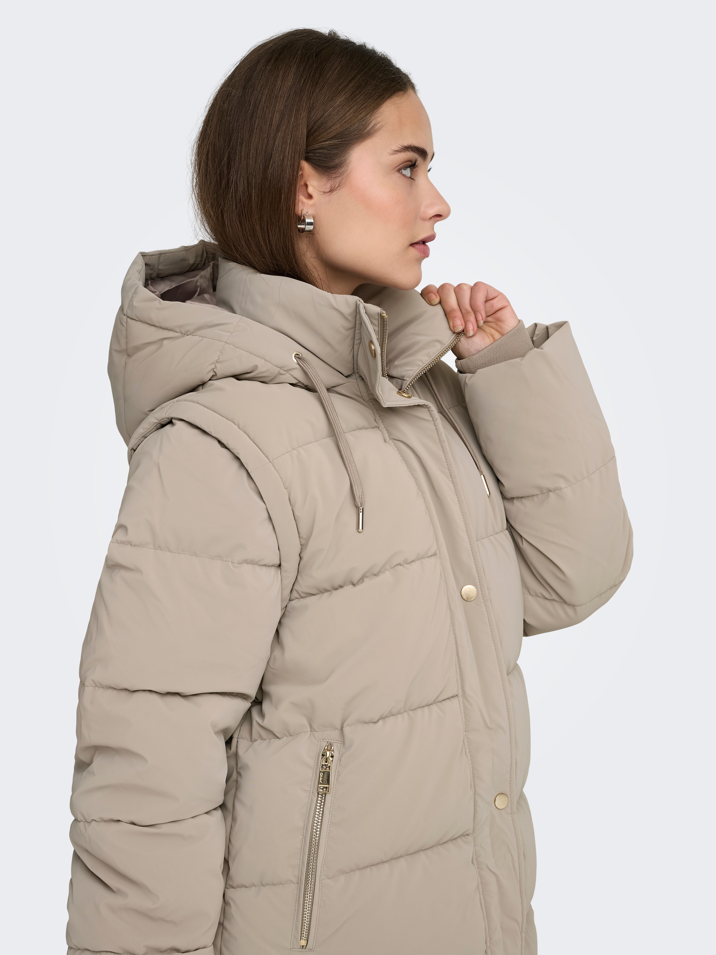 ONLY Steppmantel »ONLDIXIE LIFE 2IN1 PUFFER COAT CC OTW« Kunstfaser,