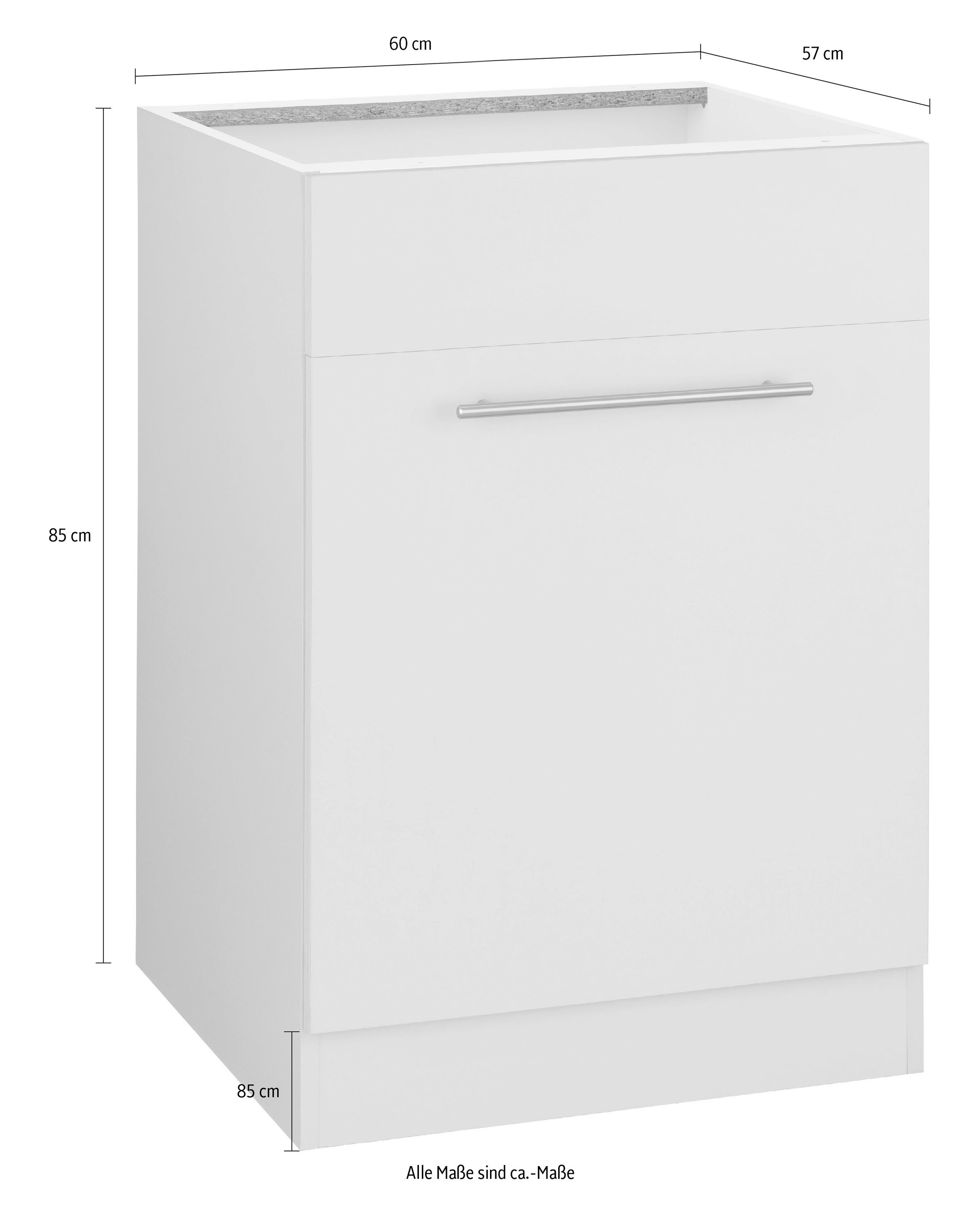 wiho Küchen Spülenschrank »Unna«, 60 cm breit, ohne Arbeitsplatte