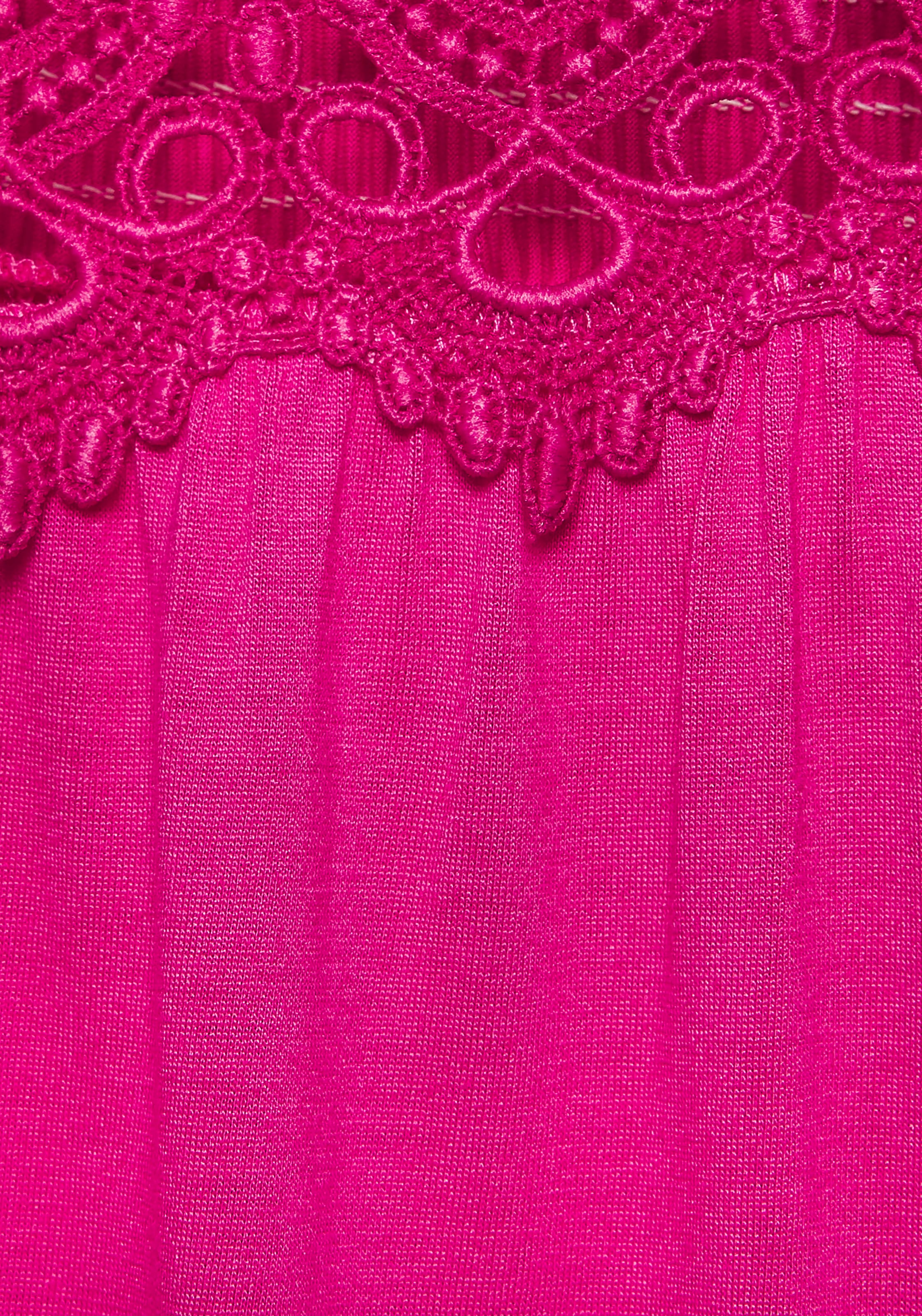 Vivance Sommerkleid, mit Häkeleinsatz in der Taille, elegantes Sommerkleid aus Jersey