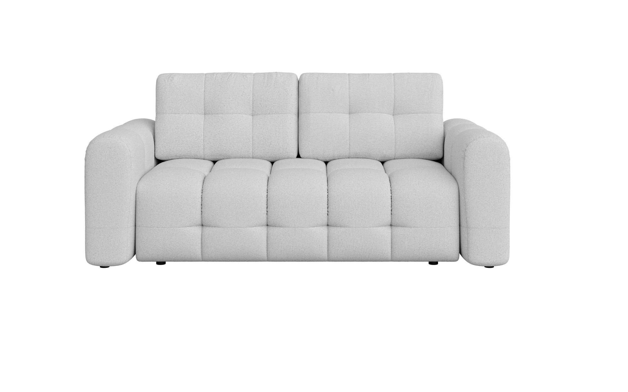 INOSIGN 2-Sitzer »Manilla, trendige Steppung, 2 Rückenkissen, B/T/H 195/107/91 cm«, mit Wellenunterfederung, in verschiedenen Materialien und Farben