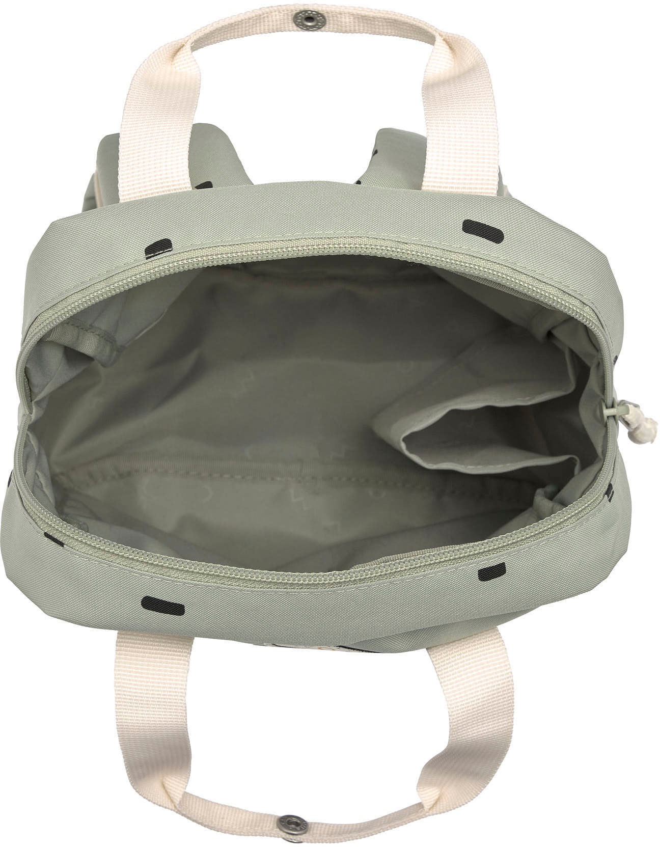 LÄSSIG Kinderrucksack »Happy Prints, Mini Square Backpack, Light Olive«