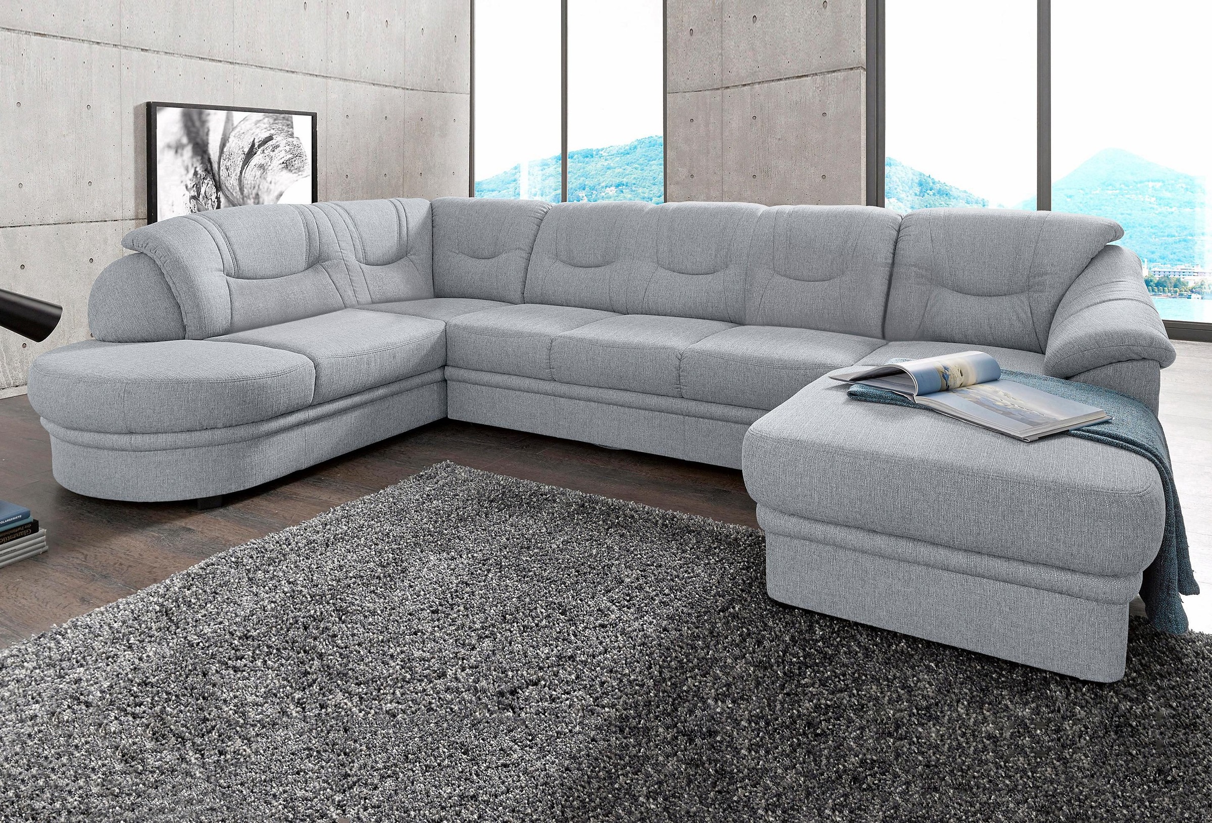 sit&more Wohnlandschaft "Savoni U-Form", wahlweise mit Bettfunktion günstig online kaufen