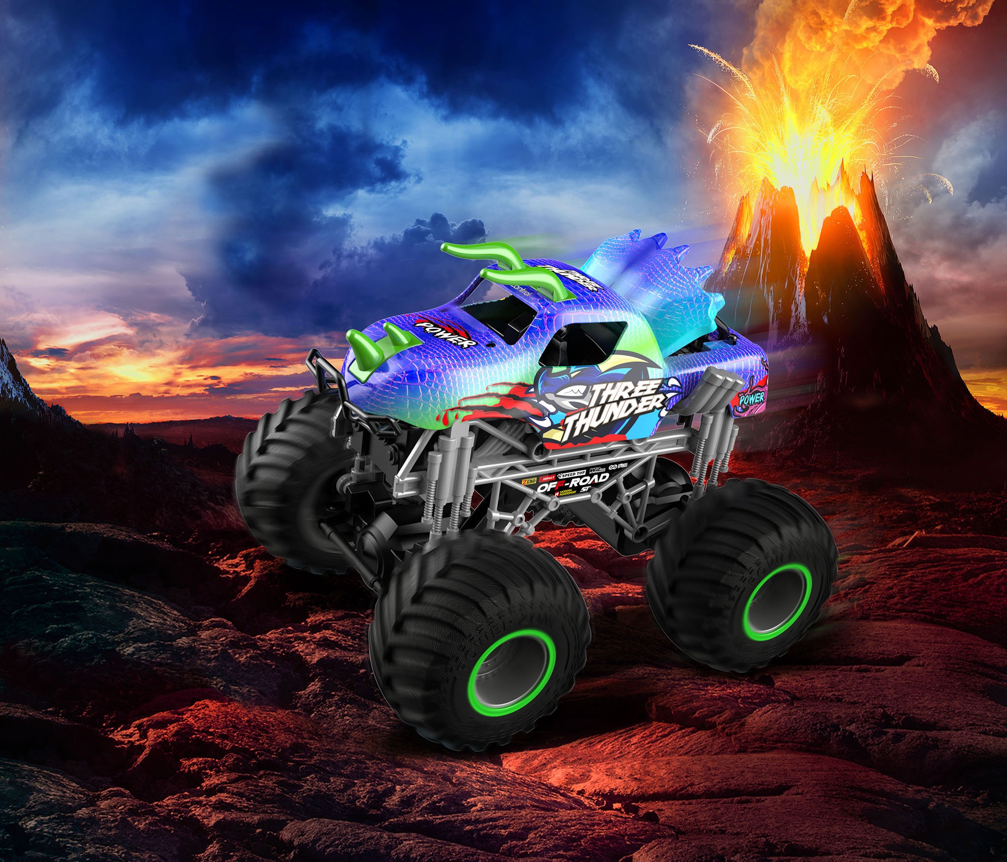 Revell® RC-Monstertruck »Revell® control, RC Dino Monster Truck Three Thunder«