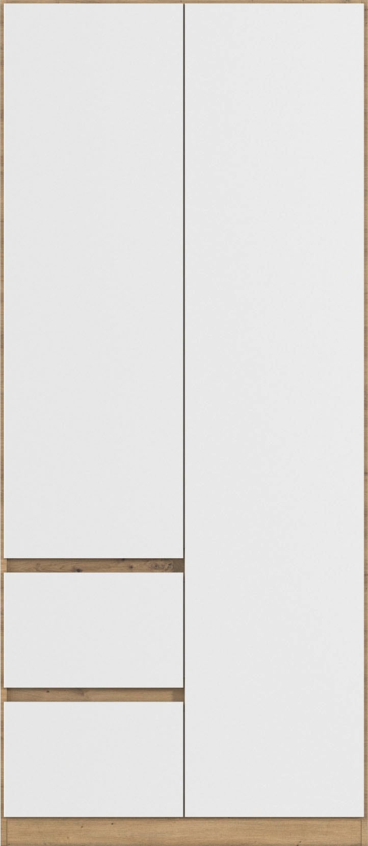 rauch Drehtürenschrank »Kleiderschrank Schrank Garderobe Garderobenschrank MAINZ«, grifflose Front, Außentüren mit Push-to-Open Funktion MADE IN GERMANY