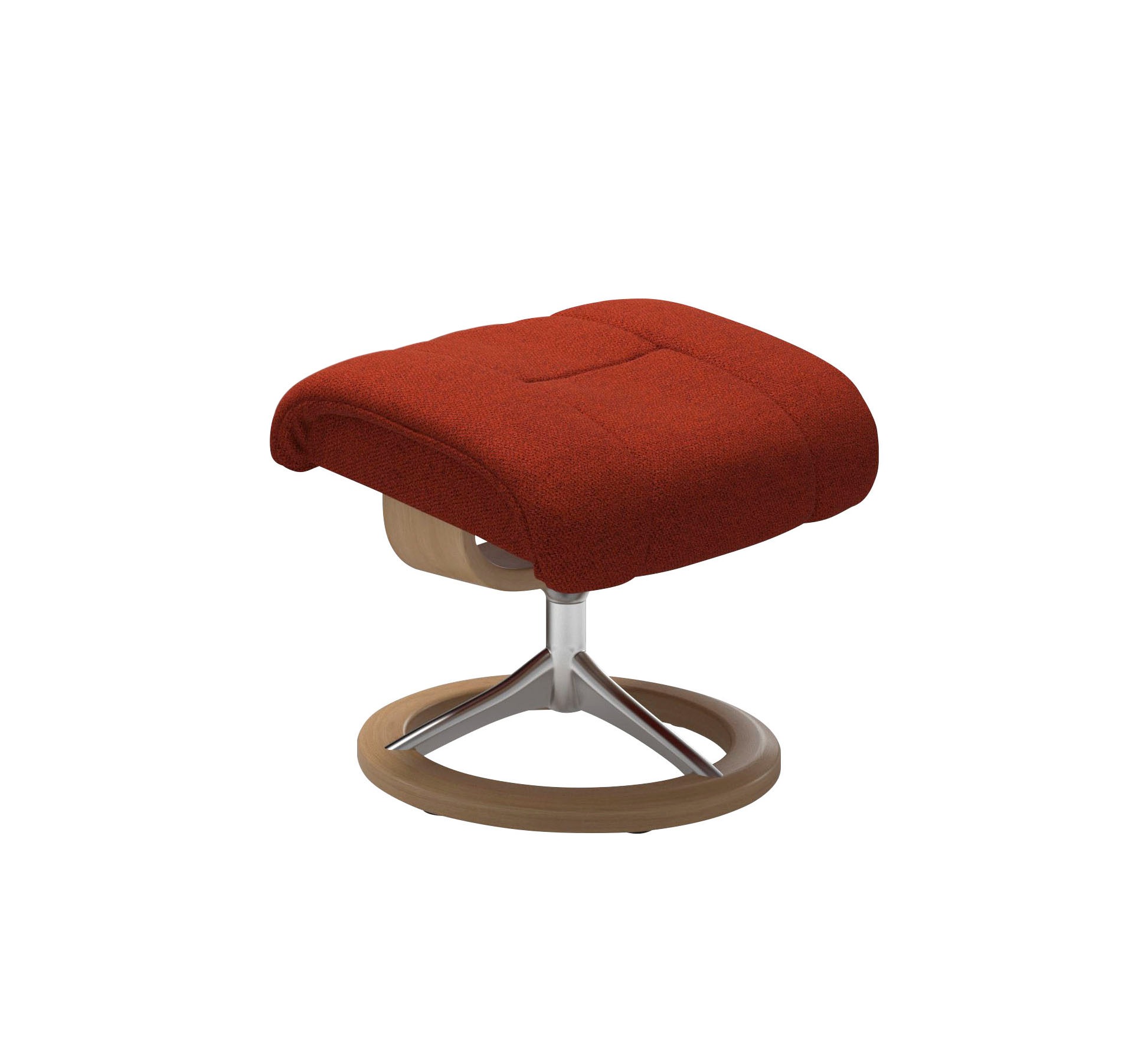 Stressless® Relaxsessel »Reno«, (Set, Relaxsessel mit Hocker), mit Hocker, mit Signature Base, Größe S, M & L, Gestell Eiche