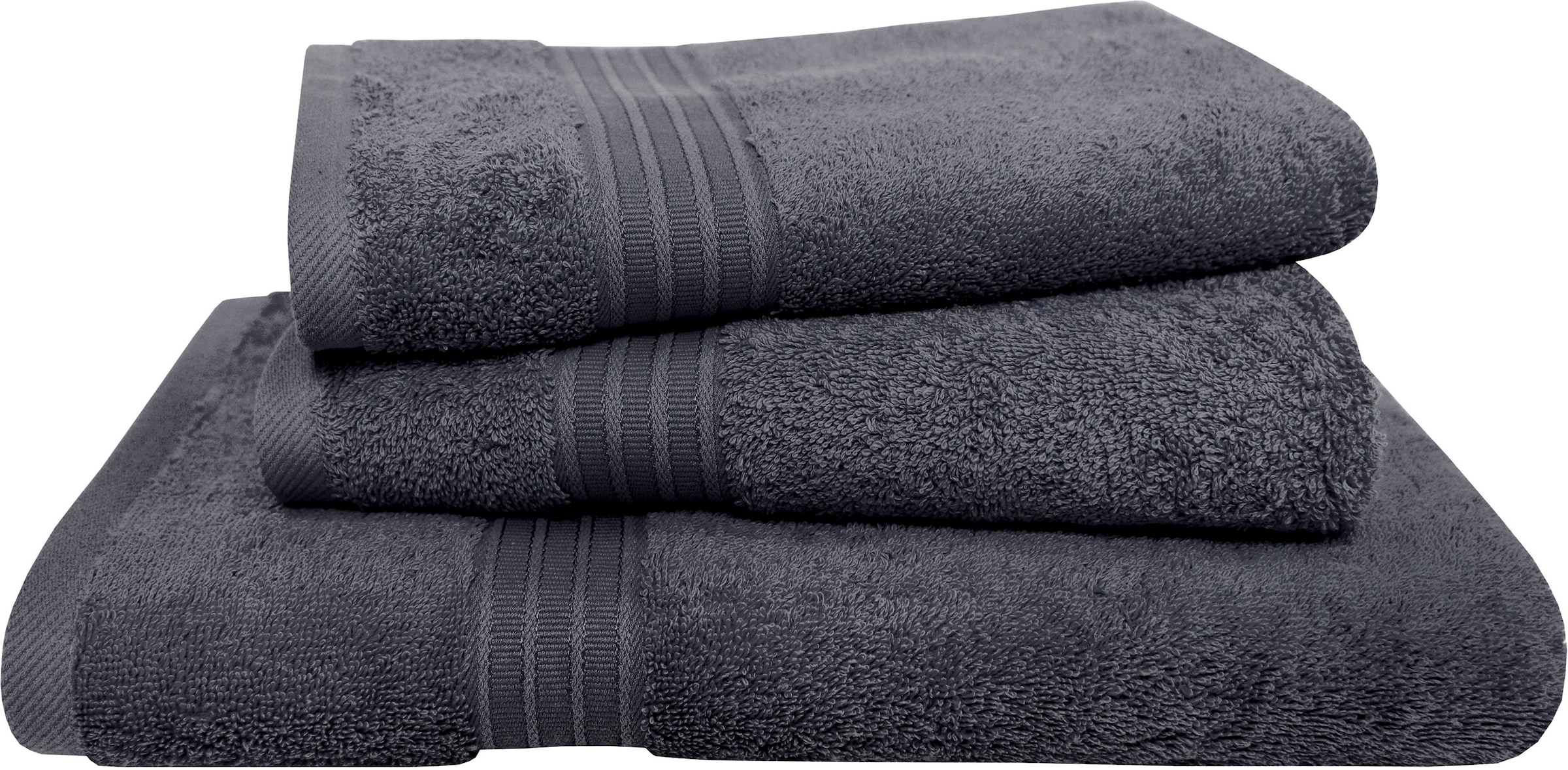 Dyckhoff Handtuch Set »Siena«, Set, 3 tlg., Frottier, mit Bordüre; 2 Handtü günstig online kaufen