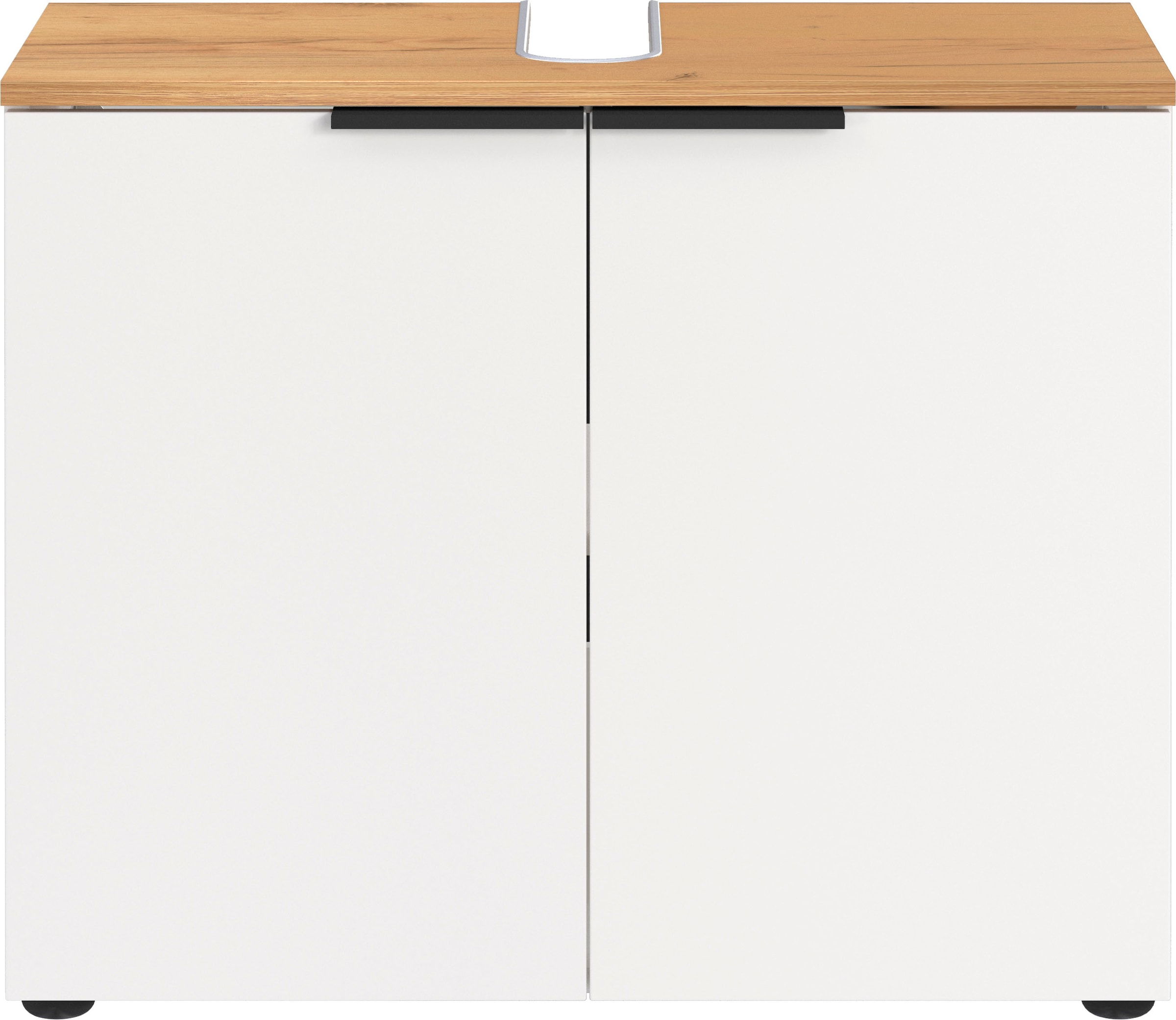 andas Waschbeckenunterschrank »Majtum mit Siphonausschnitt, Türen mit Soft-Close-Funktion«, Breite 70 cm, widerstandsfähige Oberfläche, Made in Germany