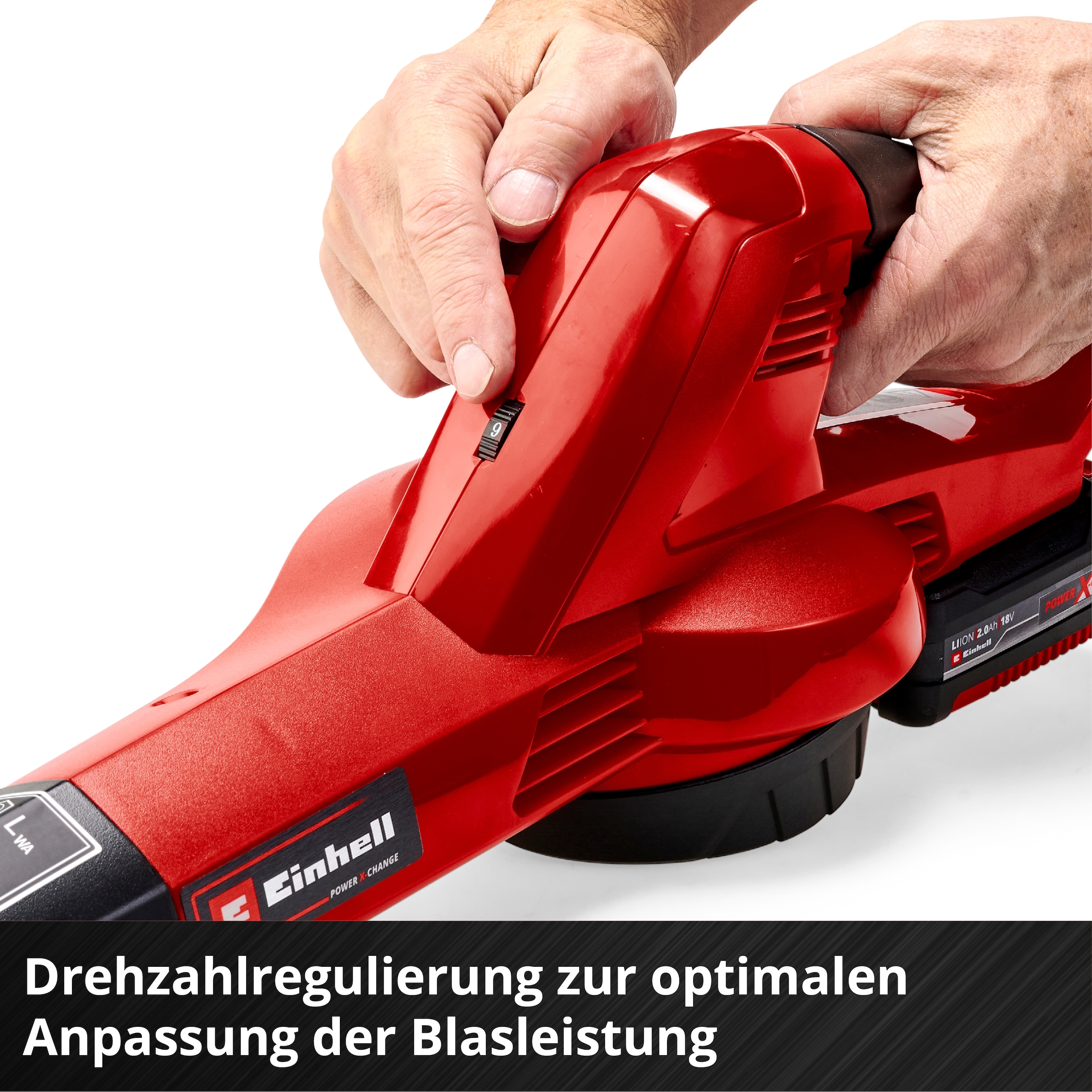 Einhell Akku-Laubbläser »GC-CL 18 Li E Kit«, 210 km/h Blasgeschwindigkeit, mit Akku 18V/2,0 Ah und Ladegerät