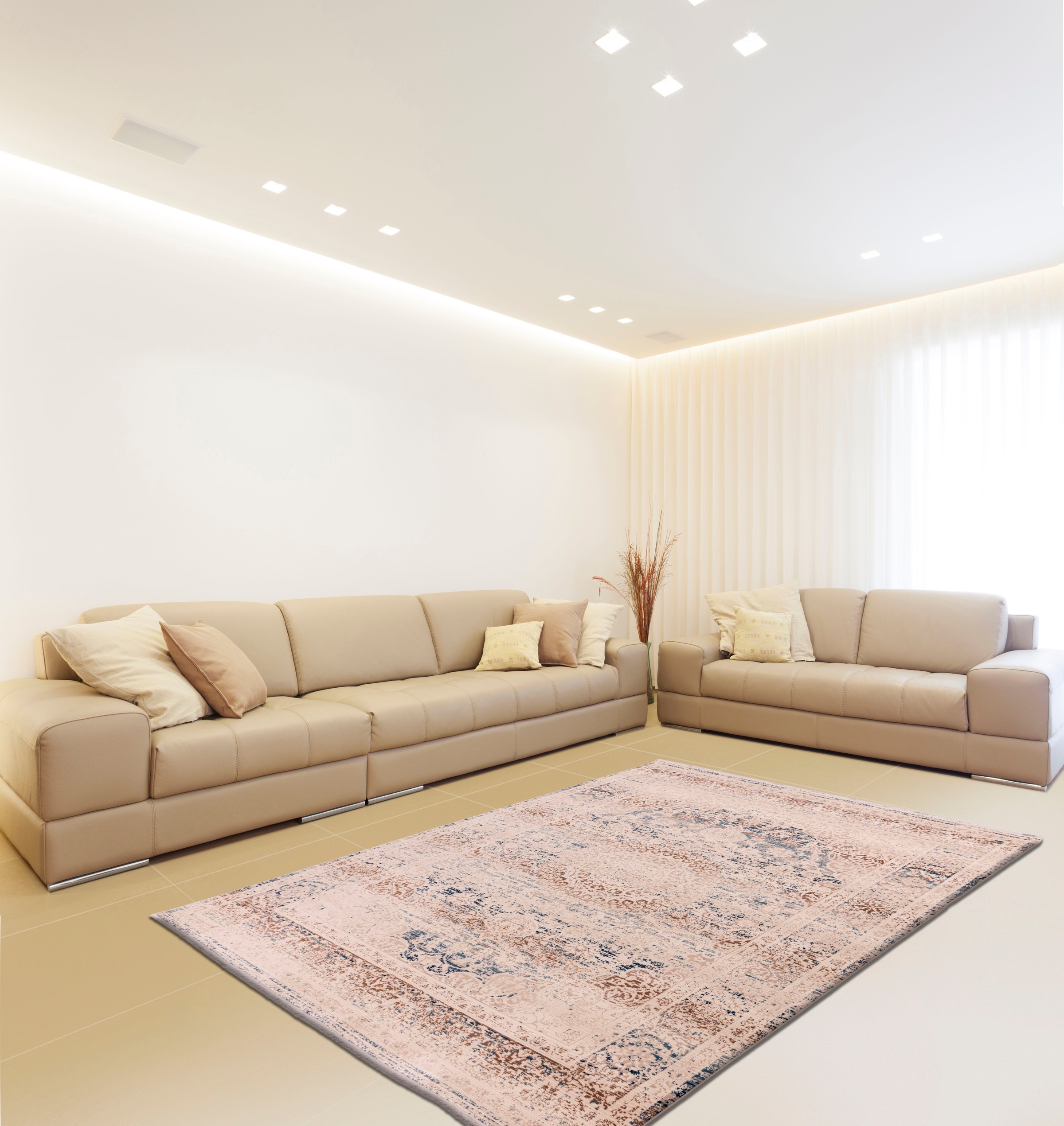 calo-deluxe Teppich »Valessa-1111«, rechteckig, 5 mm Höhe, Wohnzimmer