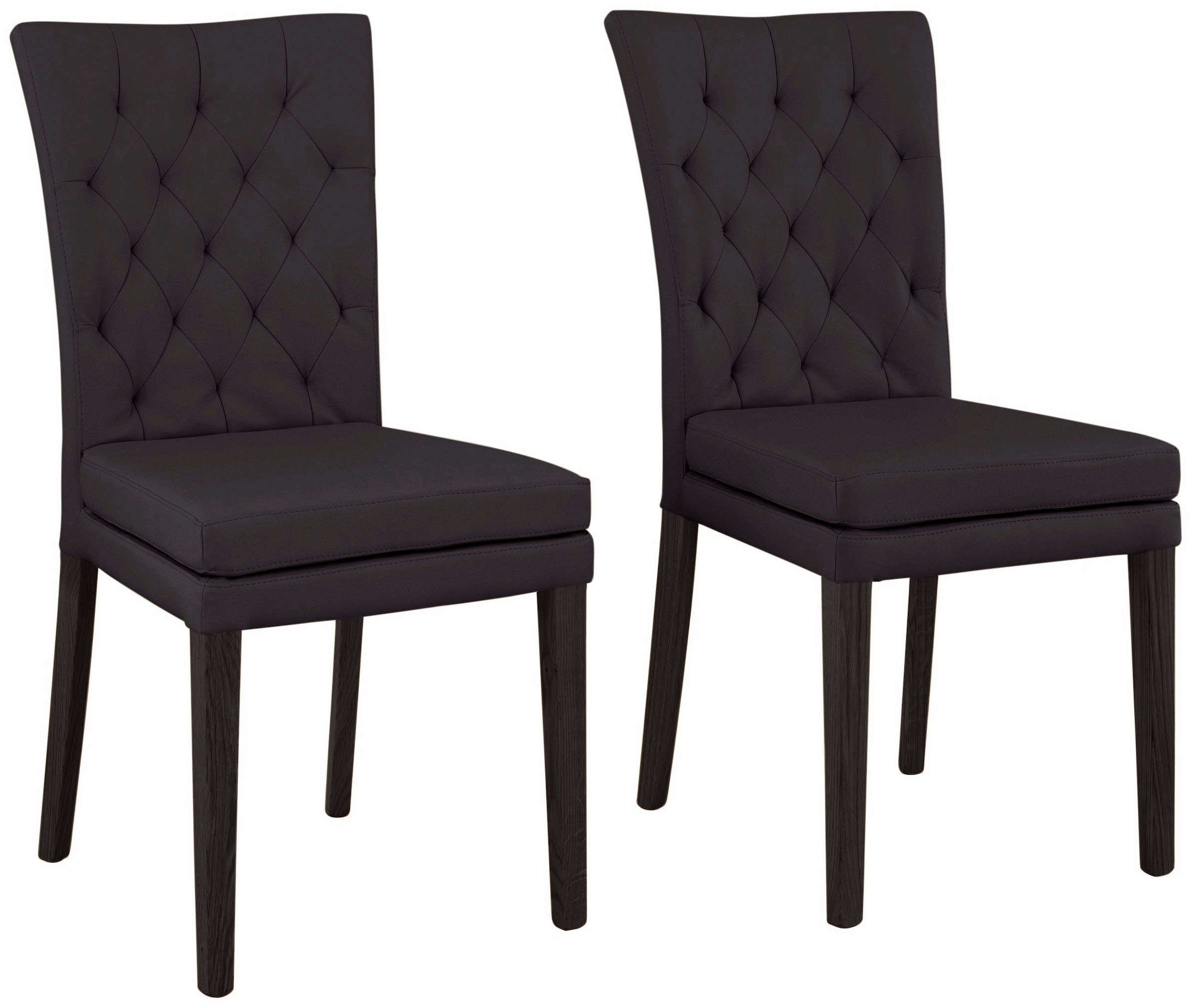 Home affaire 4-Fußstuhl »Colorado« (Set) 2 Stk.Beine aus Buche, wengefarben günstig online kaufen