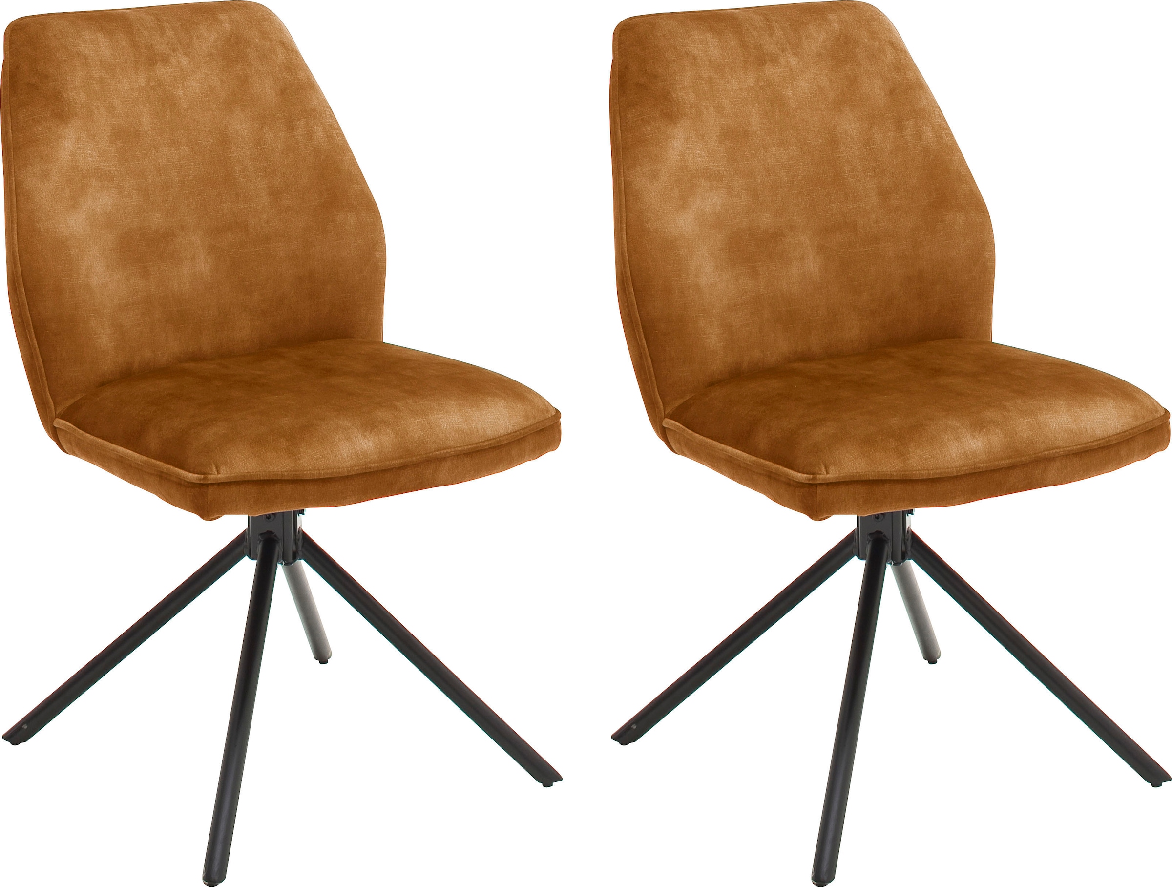 MCA furniture Esszimmerstuhl »Ottawa«, (Set), 2 St., Vintage, Vintage Velou günstig online kaufen