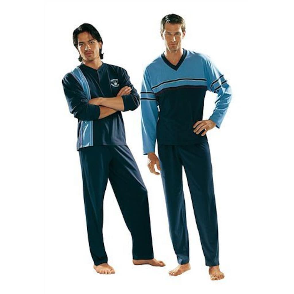 le jogger® Pyjama, (Packung, 4 tlg., 2 Stück)