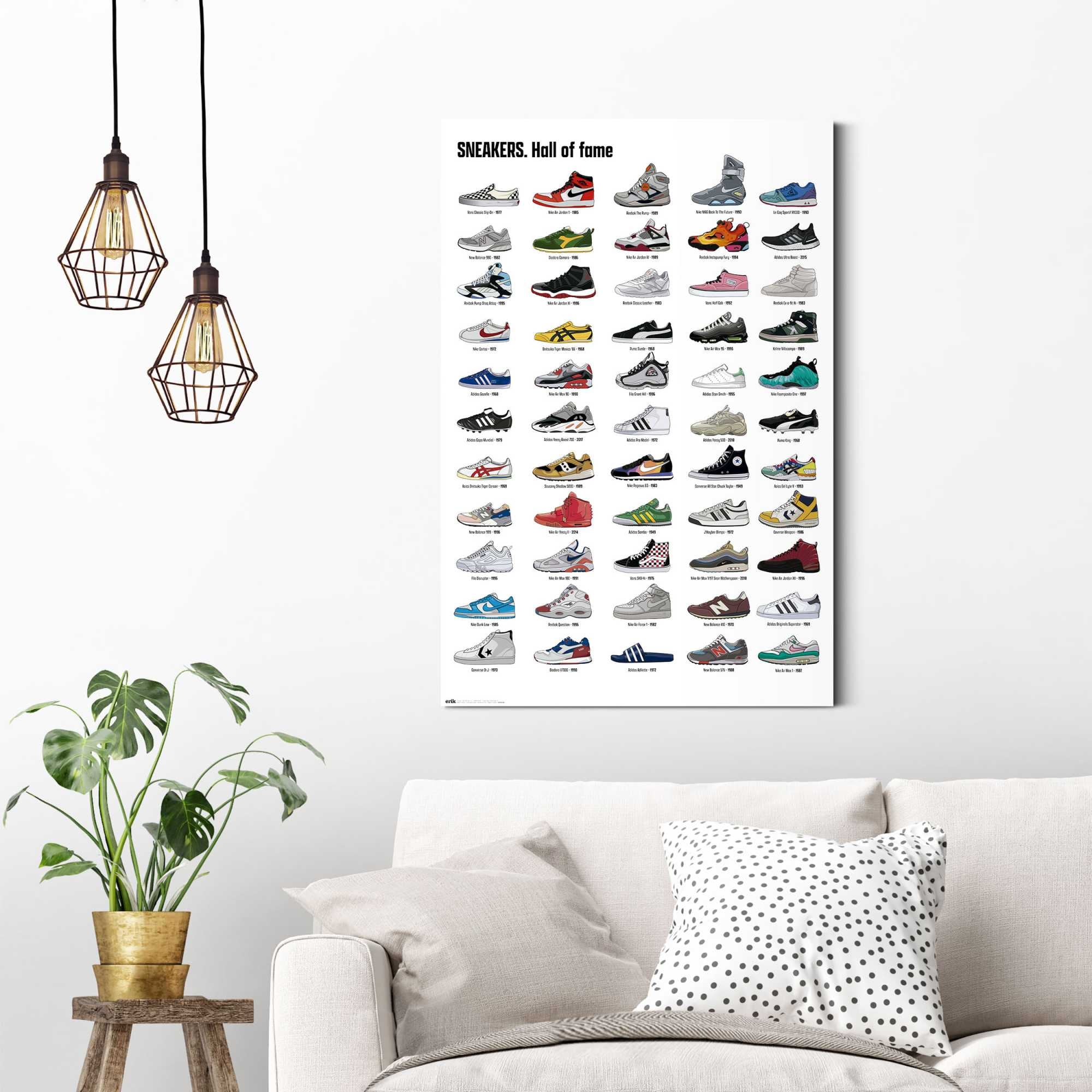 Reinders! Deco-Panel »Sneaker-Kollektion« Hobbyraum - Mehrfarbig - MDF - Fashion - 60x90 cm