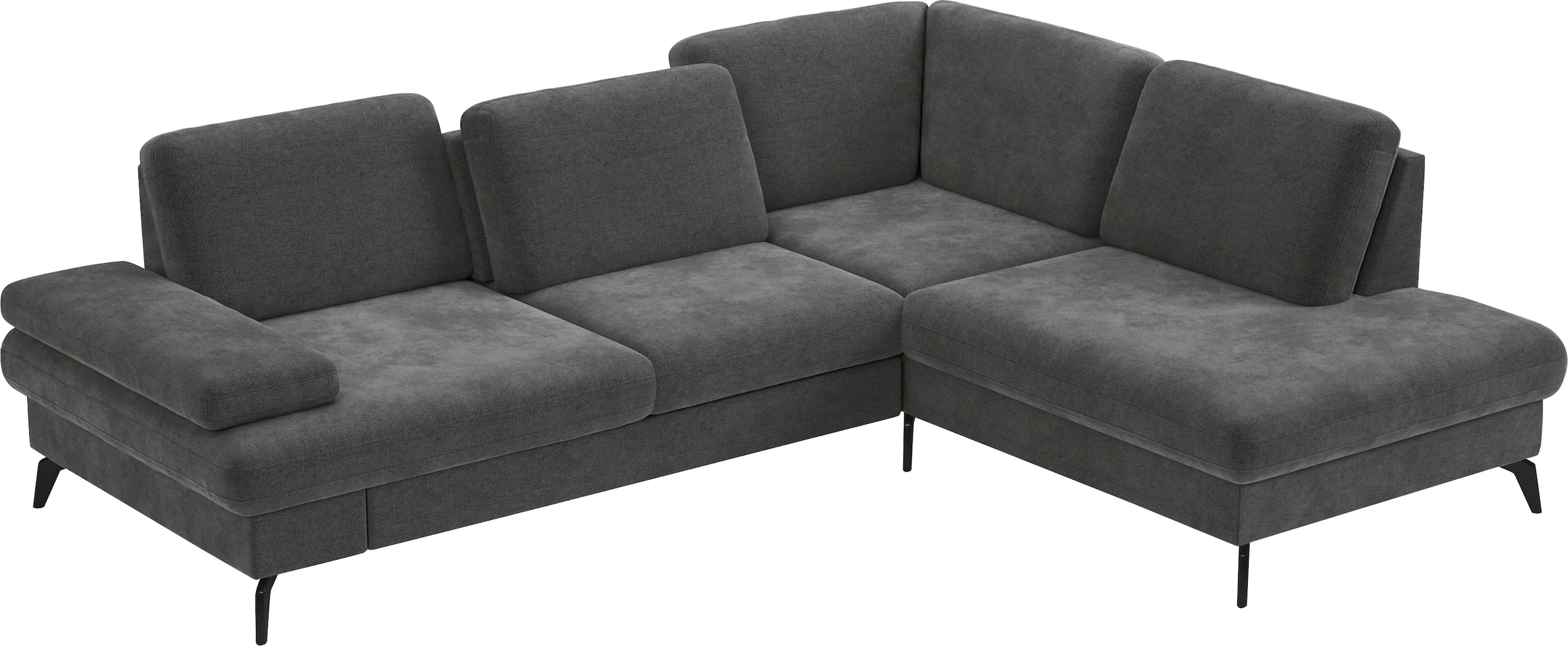 sit&more Ecksofa »Morris L-Form, inkl. Sitztiefenverstellung«, wahlweise mit Armteilverstellung, Bettfunktion & Bettkasten