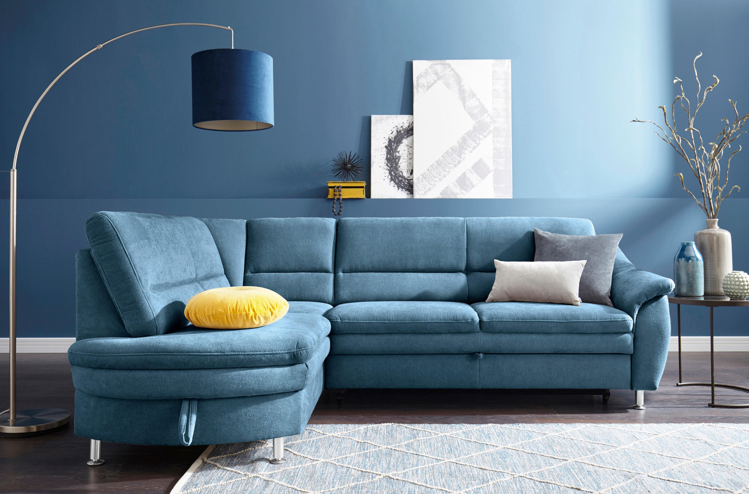 sit&more Ecksofa »Cardoso L-Form«, mit Federkern, wahlweise mit Bettfunktio günstig online kaufen