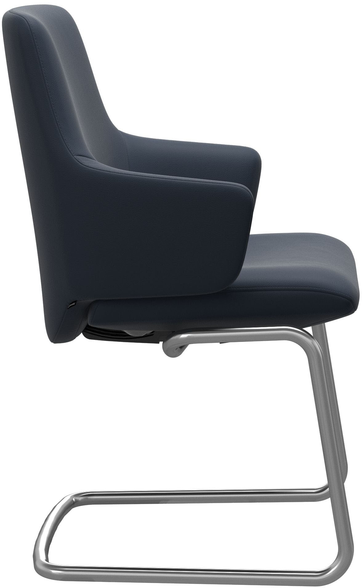 Stressless® Polsterstuhl »Laurel«, Leder PALOMA, Low Back mit Armlehne, Größe L, mit Beinen aus Stahl in Chrom matt