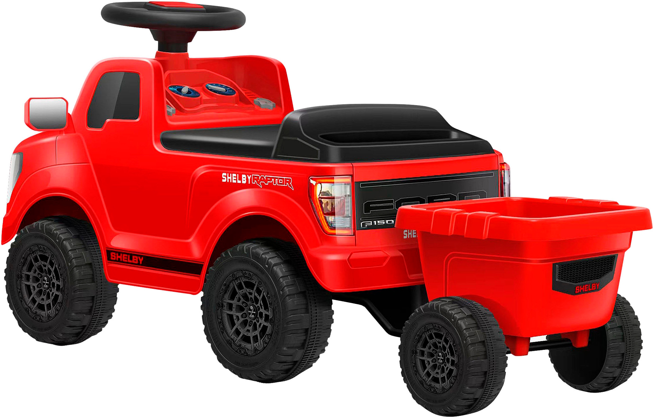 Jamara Rutscherauto »Shelby Ford F-150 Raptor mit Anhänger« mit Soundeffekten