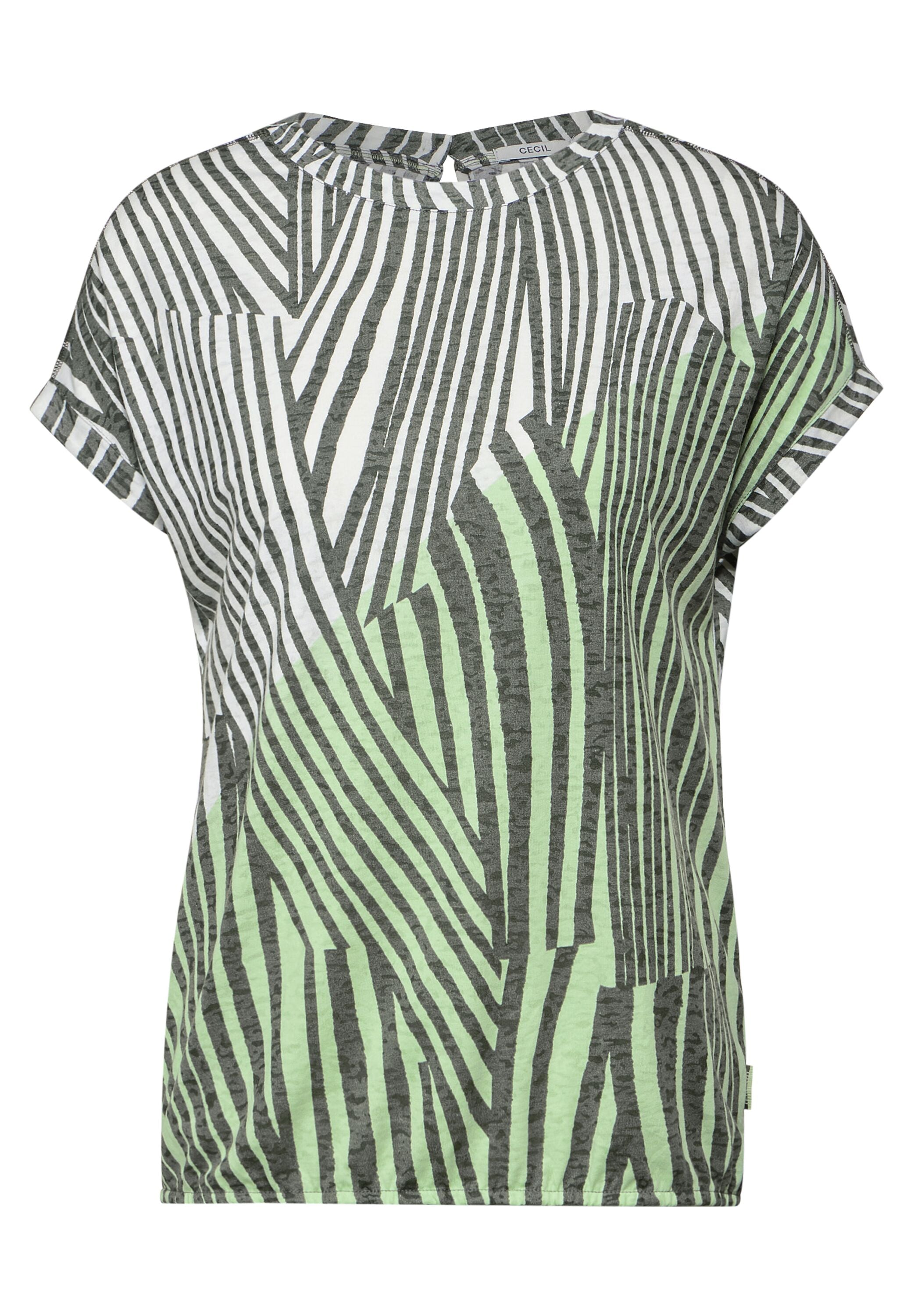 Cecil Print-Shirt, mit auffälligem Burn-Out Muster