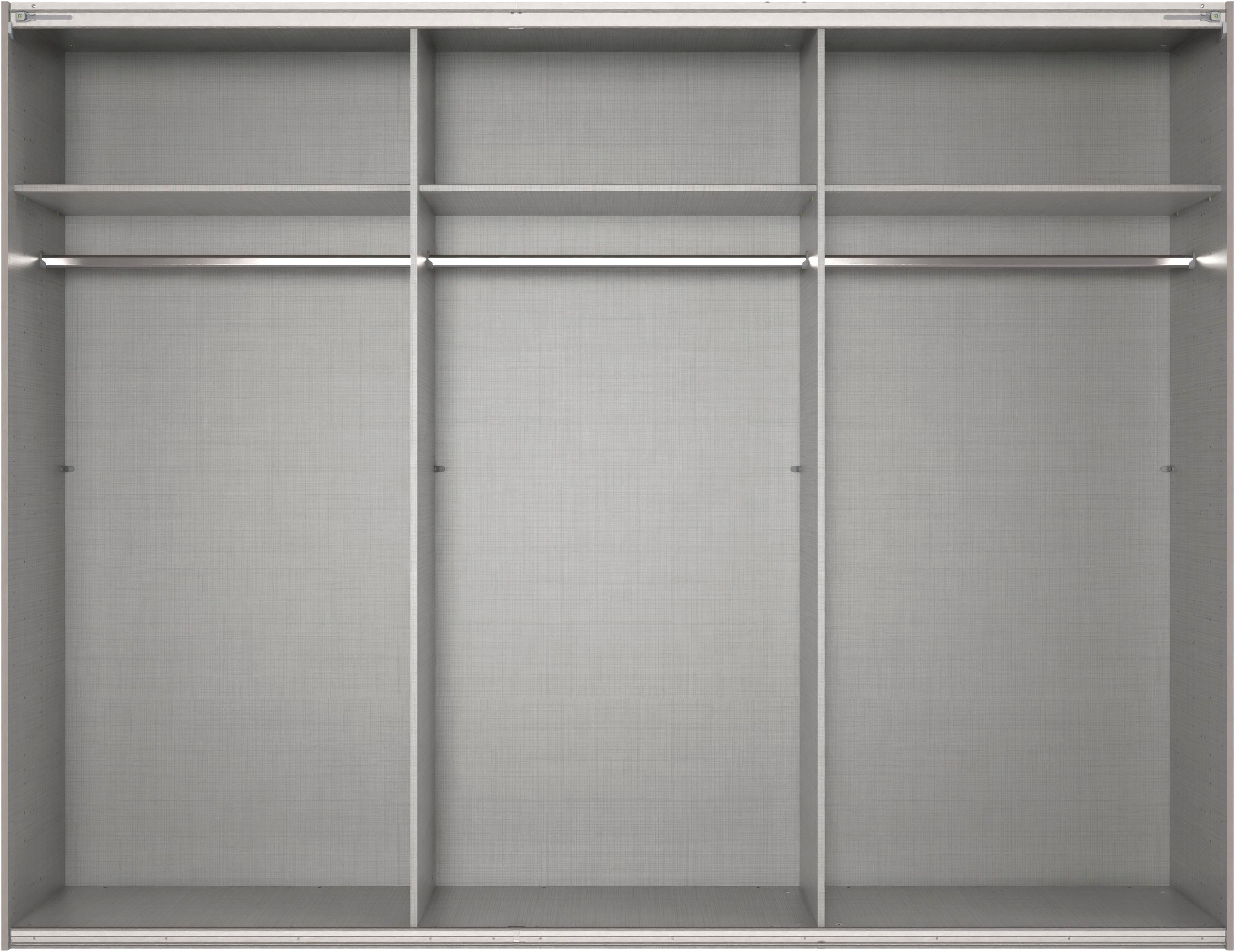 Wimex Schwebetürenschrank »Mugano, Made in Germany, Lieferung bis in Deine Etage und Stellort«, (wähle Deine Ausstattung: Basic oder Premium!), 3 Schwebetüren, große Größen, mit oder ohne Spiegel, Metallgriffe