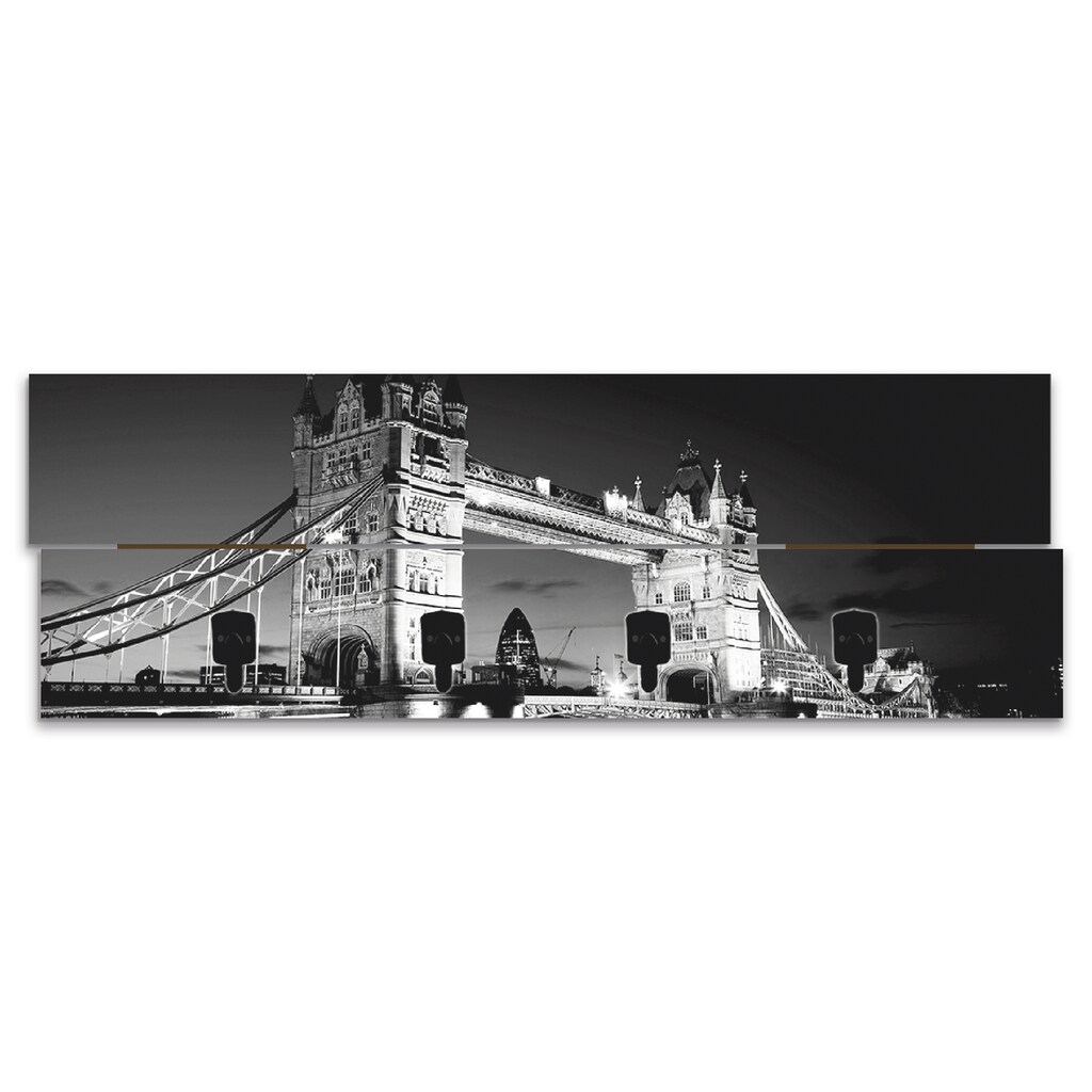 Artland Garderobenleiste »Tower Bridge in der Abenddämmerung«