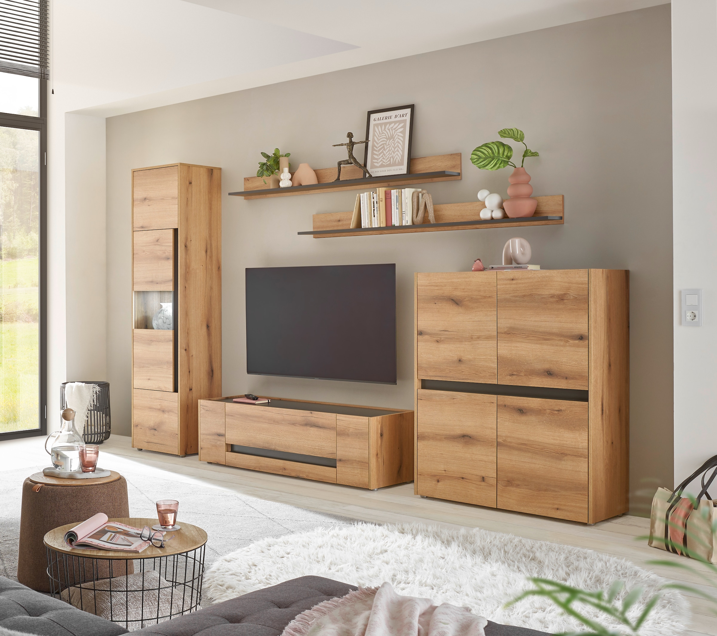 Home affaire Wohnwand »City/Giron« Set, 5 Stk. tlg.