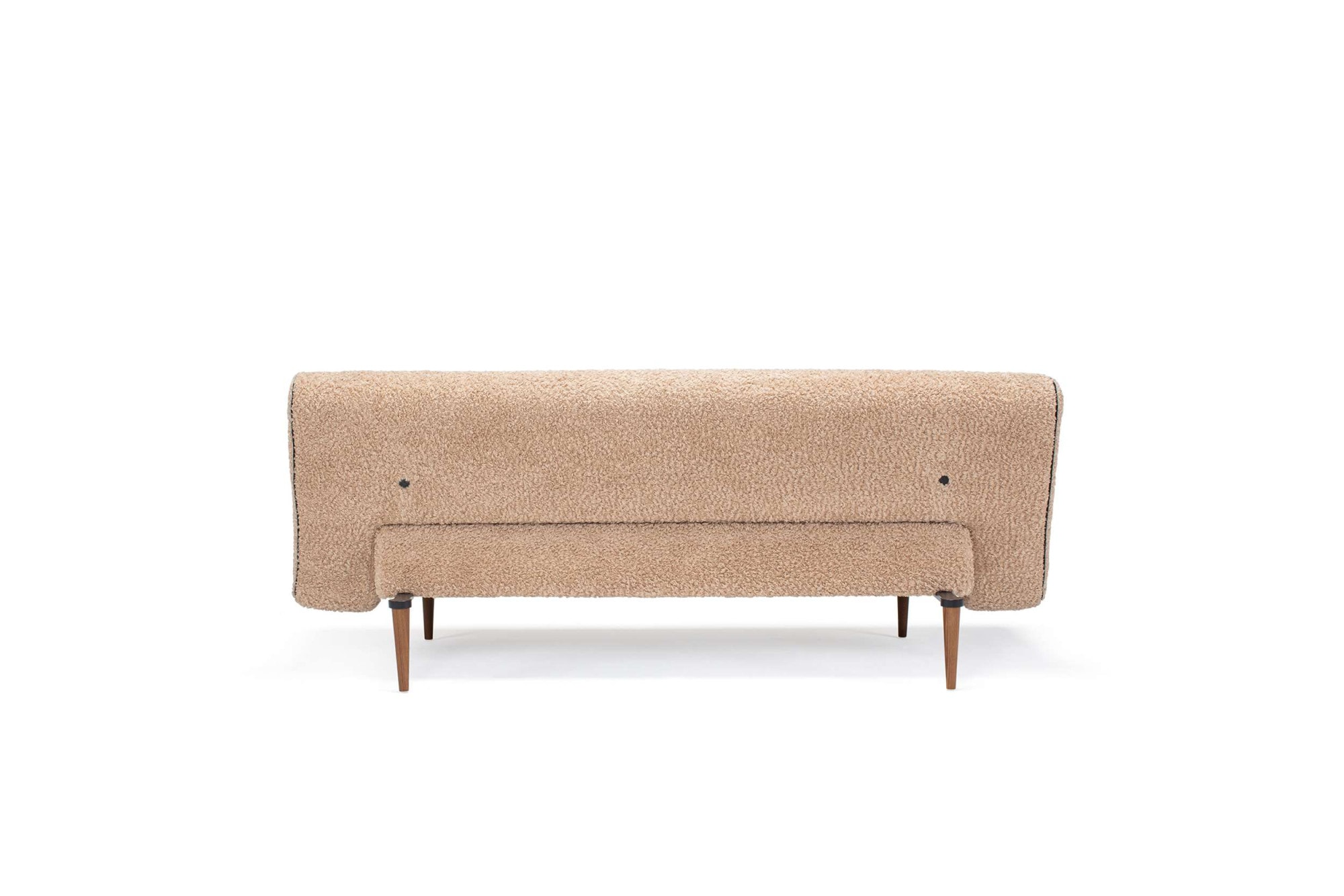 INNOVATION LIVING ™ Schlafsofa »Unfurl Bettsofa, Klappsofa, Gästebett, Couch, Schlaffunktion«, 3-stufig klappbar, Teddy Stoff, Braun, als Dauerschläfer geeignet