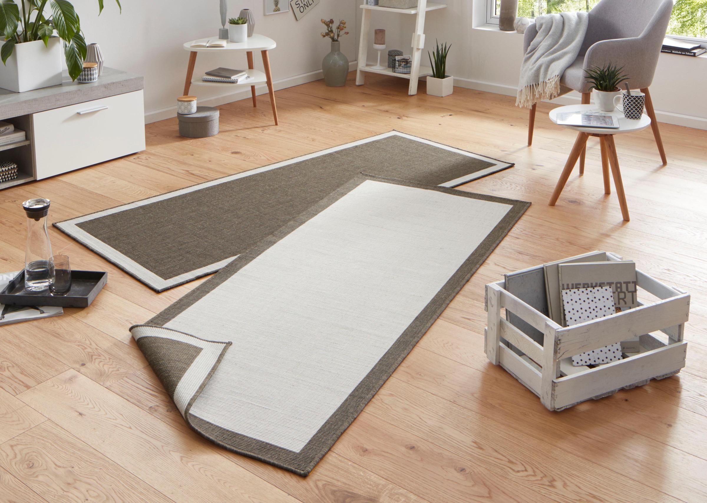 NORTHRUGS Läufer »Panama«, rechteckig, 5 mm Höhe, In-& Outdoor, Wetterfest, Balkon, Garten, Wohnzimmer, Wasserfest