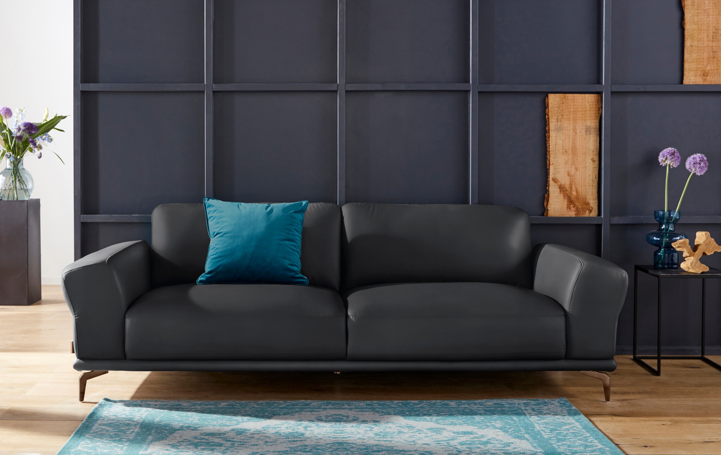 W.SCHILLIG 2,5-Sitzer "montanaa" mit Metallfüßen in Bronze pulverbeschichte günstig online kaufen