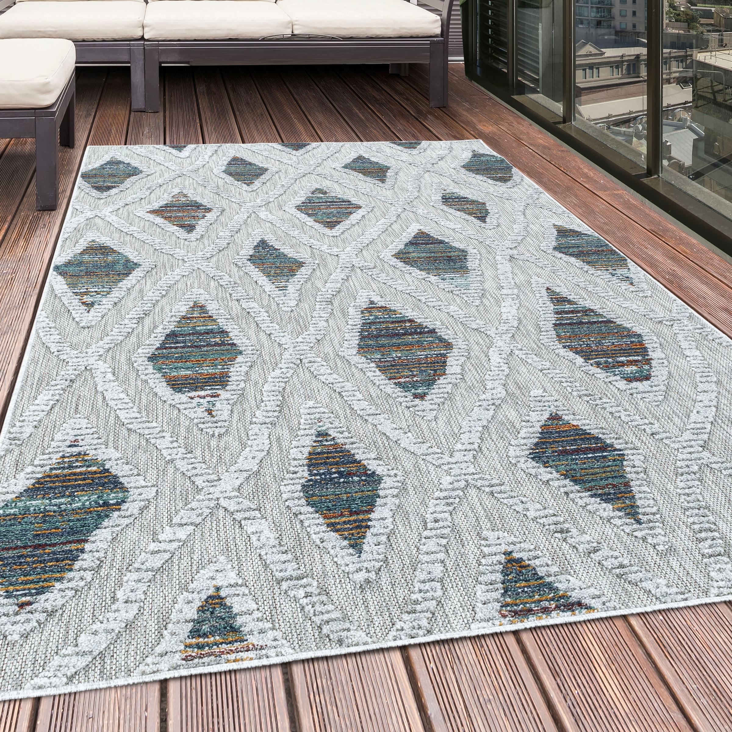 Ayyildiz Teppiche Teppich »BAHAMA 5157«, rechteckig, 8 mm Höhe, Läufer, Fla günstig online kaufen