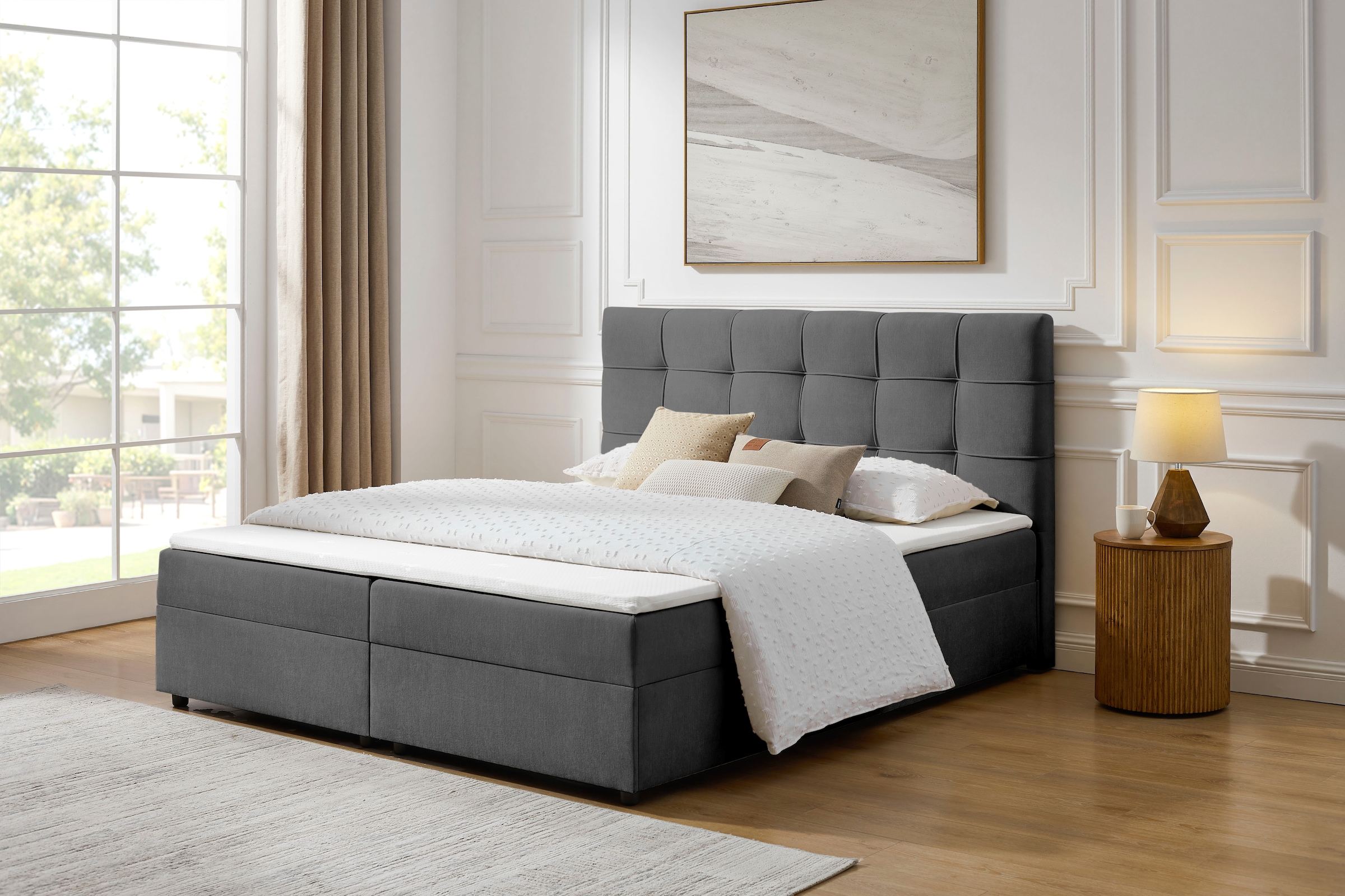 OTTO home Boxbett »Tommes inkl. Bettkasten und Topper, Liegefläche 180x200cm« erhältlich in der Größe 180x200 cm