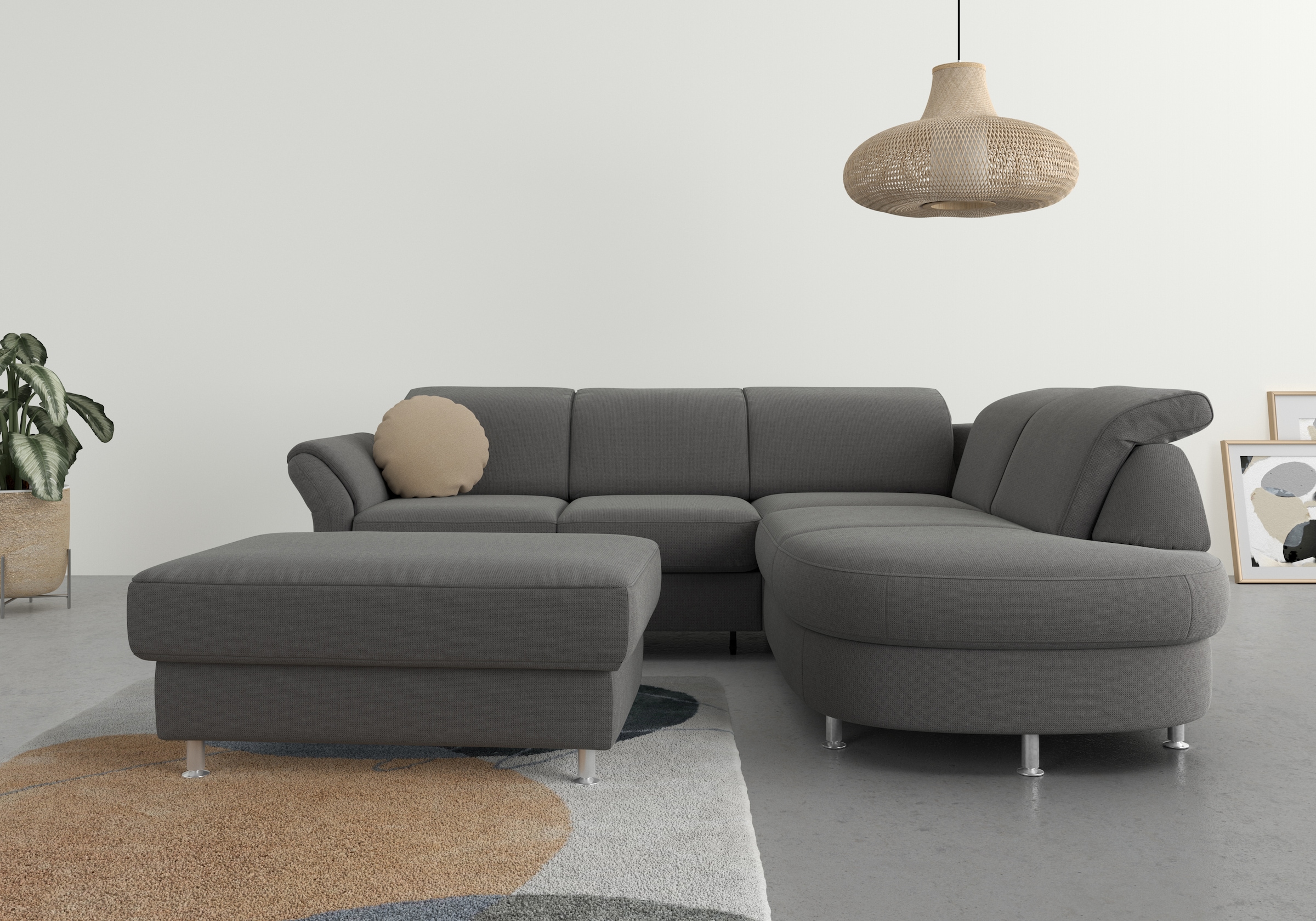 sit&more Ecksofa »Apulia L-Form«, wahlweise Bettfunktion, Bettkasten und Ko günstig online kaufen