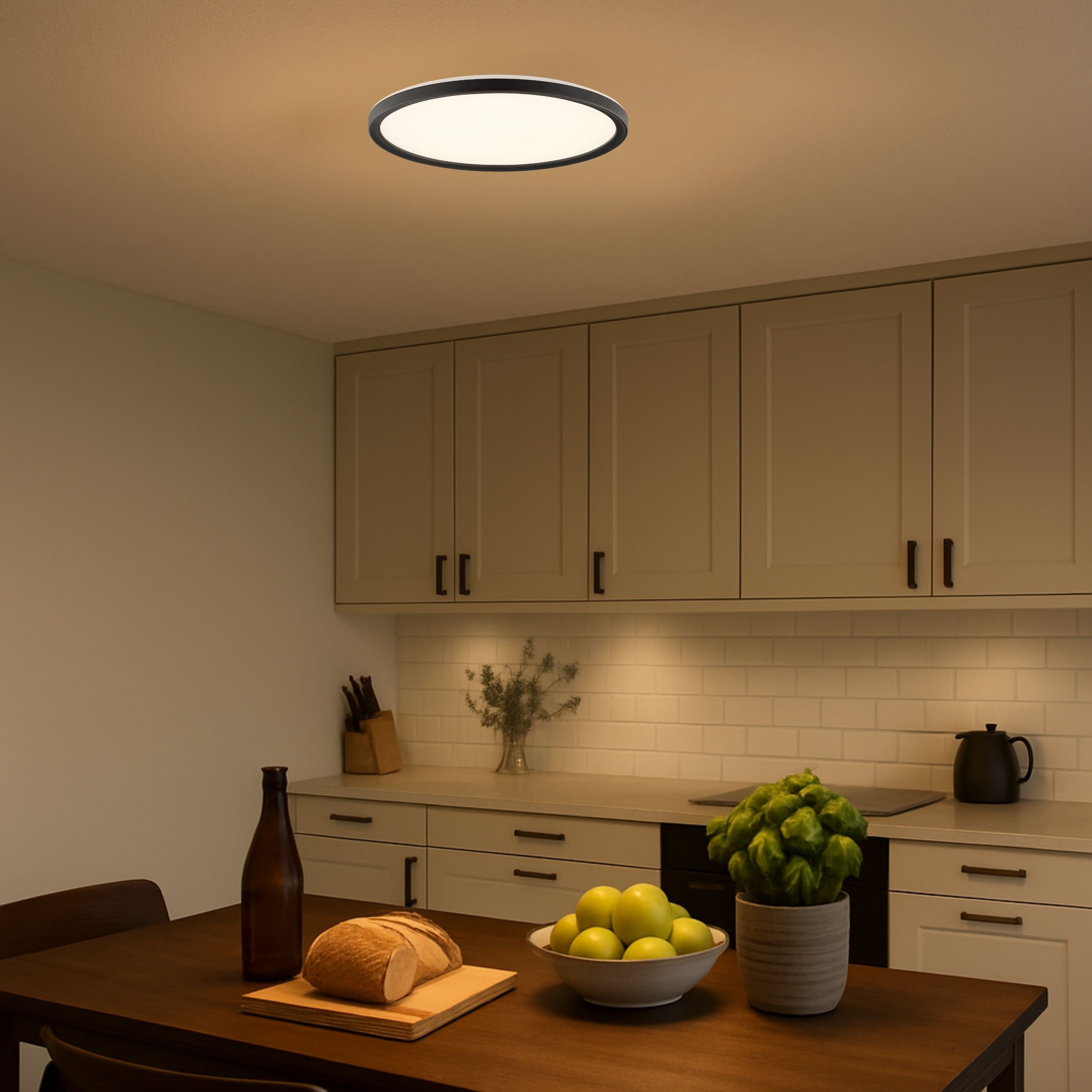 Hanseatic LED Panel »DLP220A« LED-Modul 1 Stk. warmweiß - kaltweiß Deckenlampe, Deckenleuchte, dimmbar, CCT über Wandschalter, Backlight