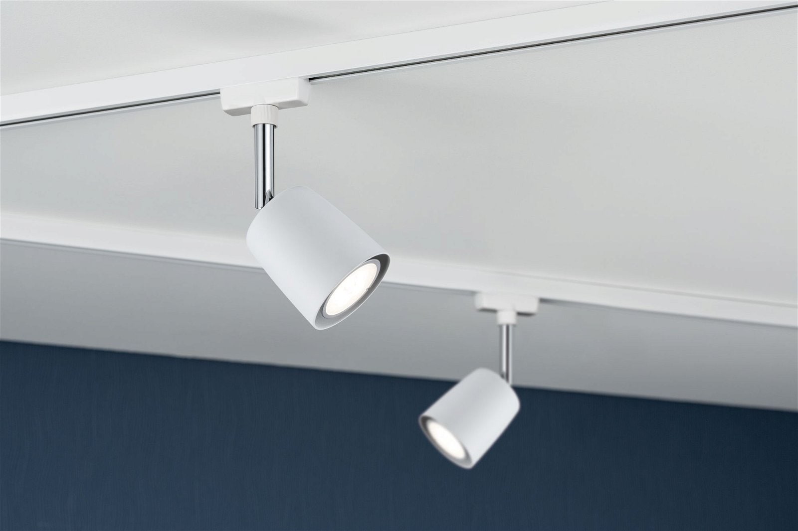 Paulmann Schienensystem-Leuchten »URail Schienenspot Cover GU10 max. 10W 230V Schwarz matt, Chrom«, Einzelspot, dimmbar