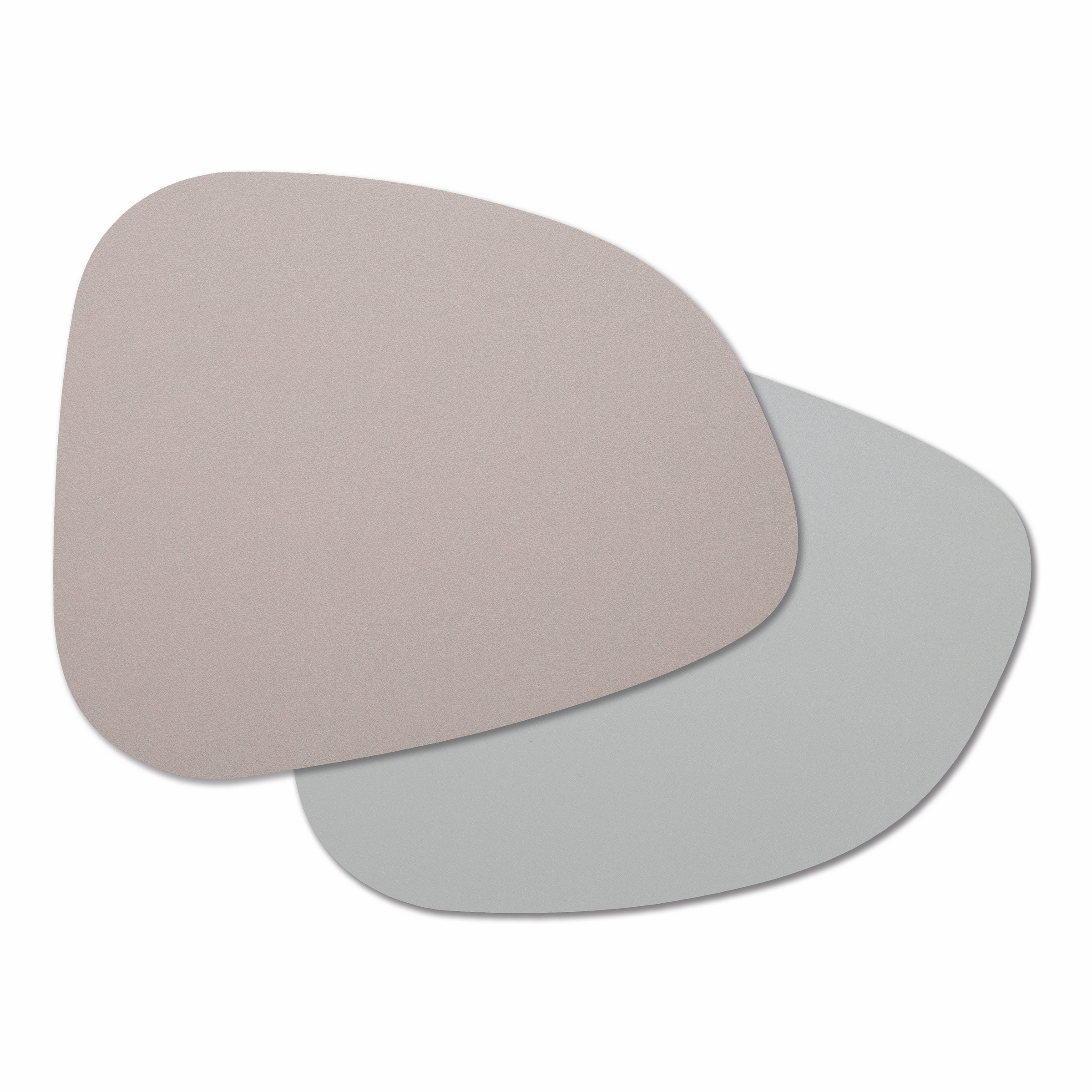 Zeller Present Platzset »Platzset 8tlg., "2 tone", Kunstleder« 42x34 cm + passende Glasuntersetzer 12x10 cm, zweifarbig