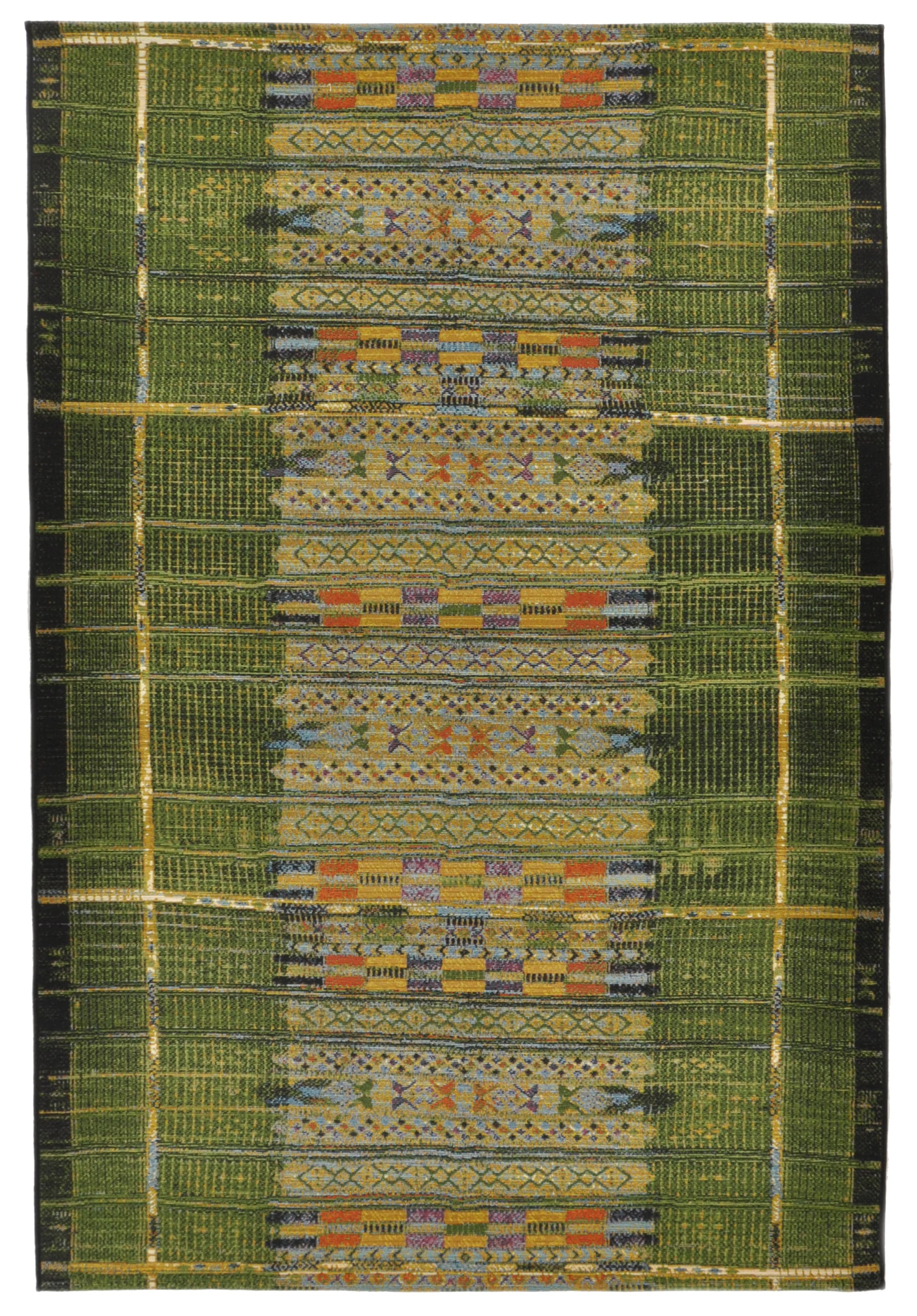 Gino Falcone Teppich "Outdoor-Africa 38" rechteckig 5 mm Höhe Flachgewebe, günstig online kaufen