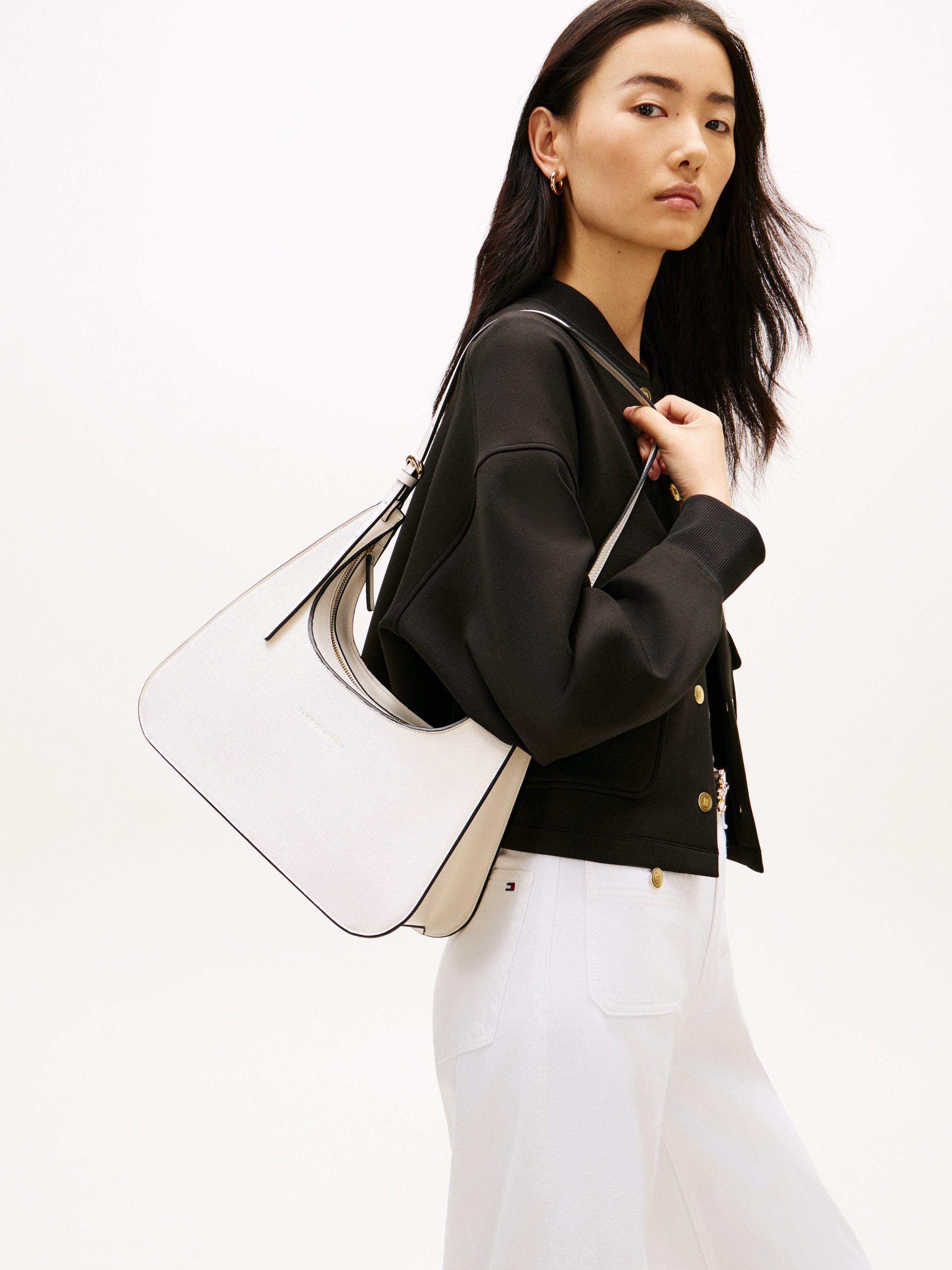 Tommy Hilfiger Schultertasche »TH MODERN SHOULDER BAG« Umhängetasche, Handtasche, Tragetasche mit Logoprägung