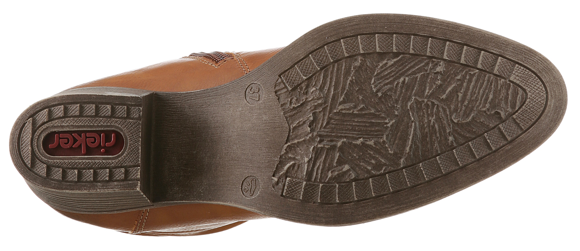 Rieker Westernstiefelette, Cowboyboots, slouchy Schaft, Blockabsatz, mit Innen-Reißverschluss