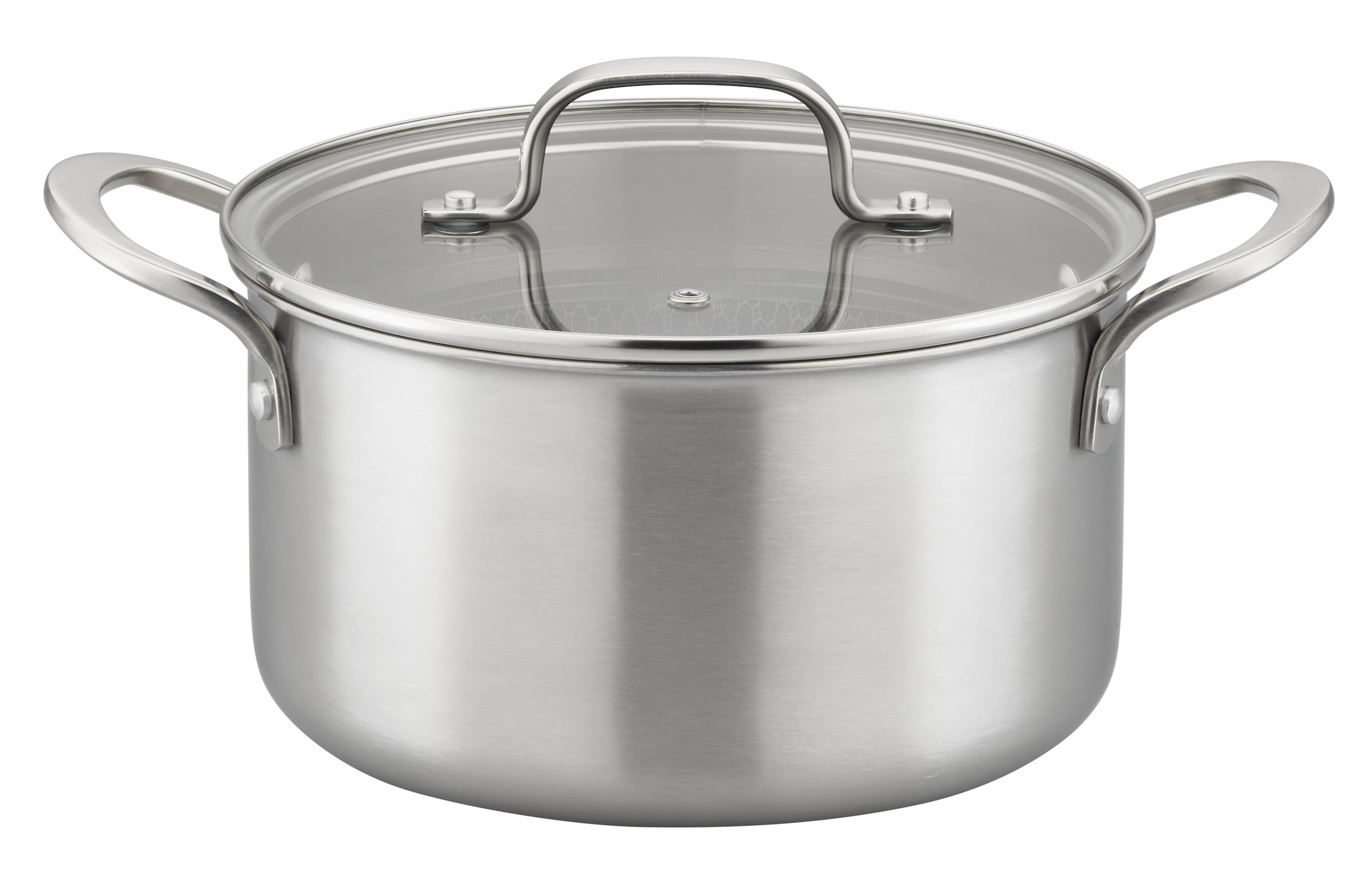 GSW Topf-Set »Inoxxa Black« Set, 5 Stk. tlg. Edelstahl | Glas